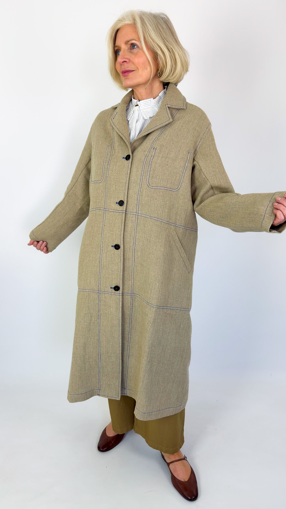 Minina Agnese Coat Linen