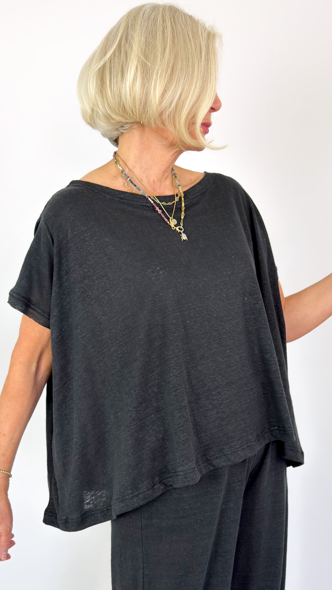 Mama b Greco T-Shirt Anthracite