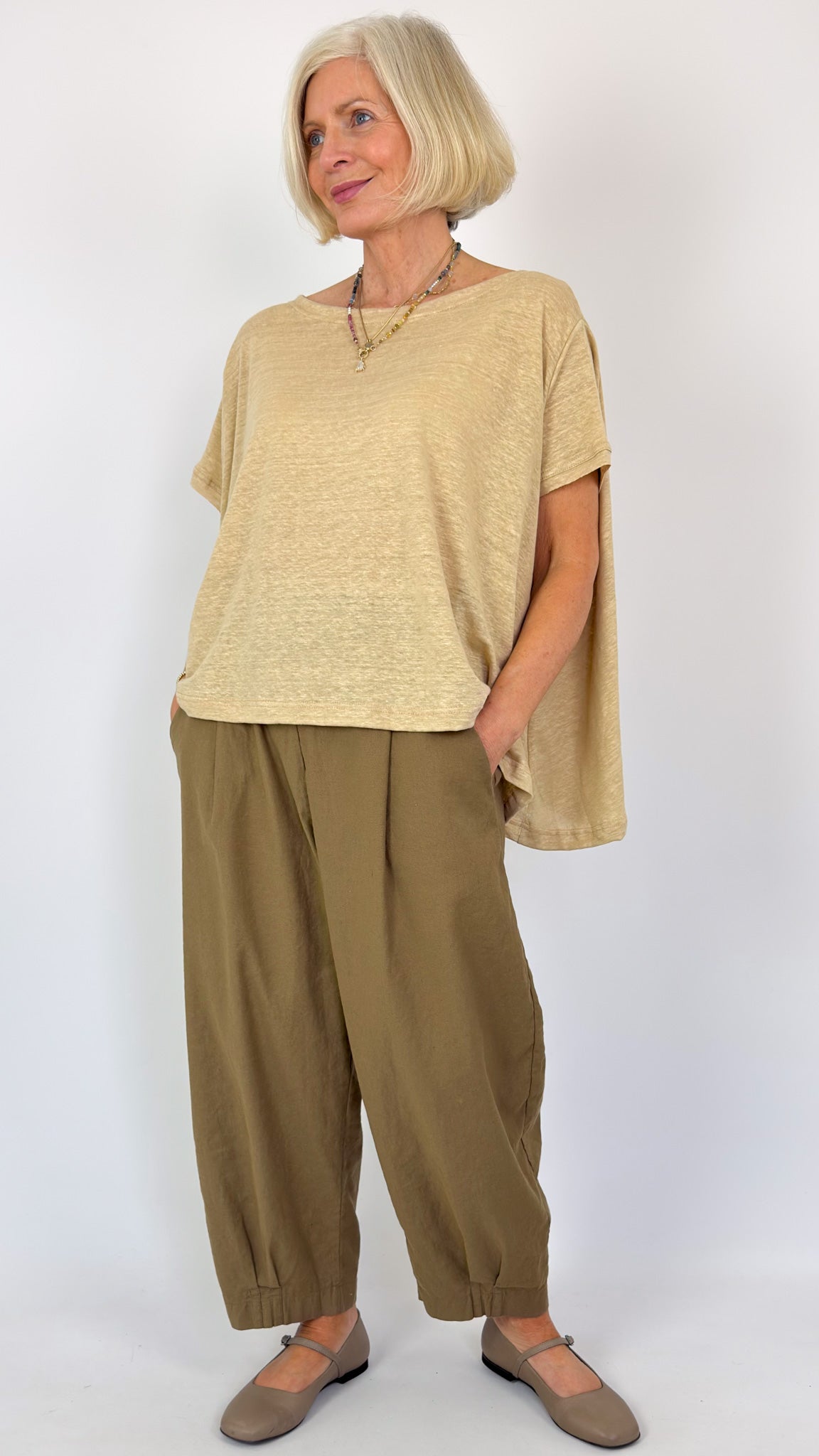 Mama b Greco T-Shirt Grano