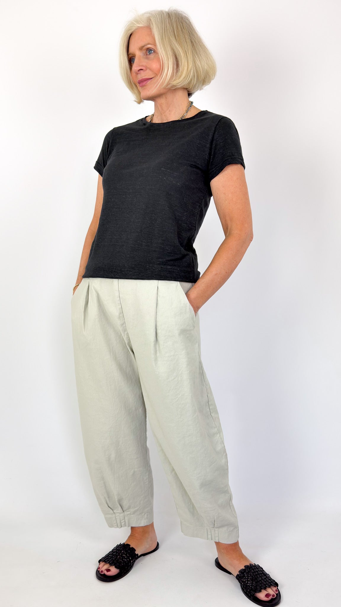 Mama b Bianco D Trousers Calce Tboom