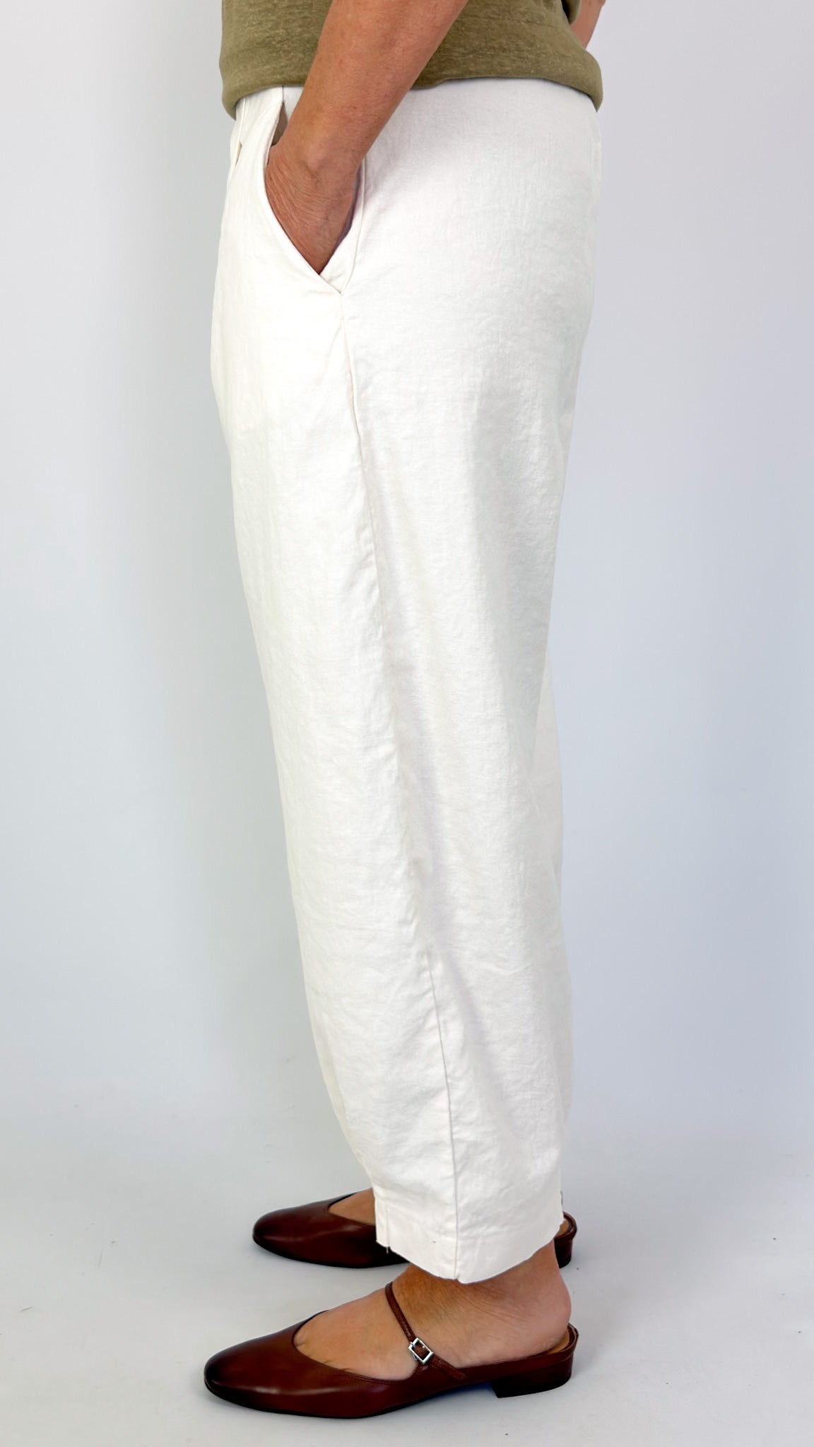MB Bianco D Trousers Latte Tboom