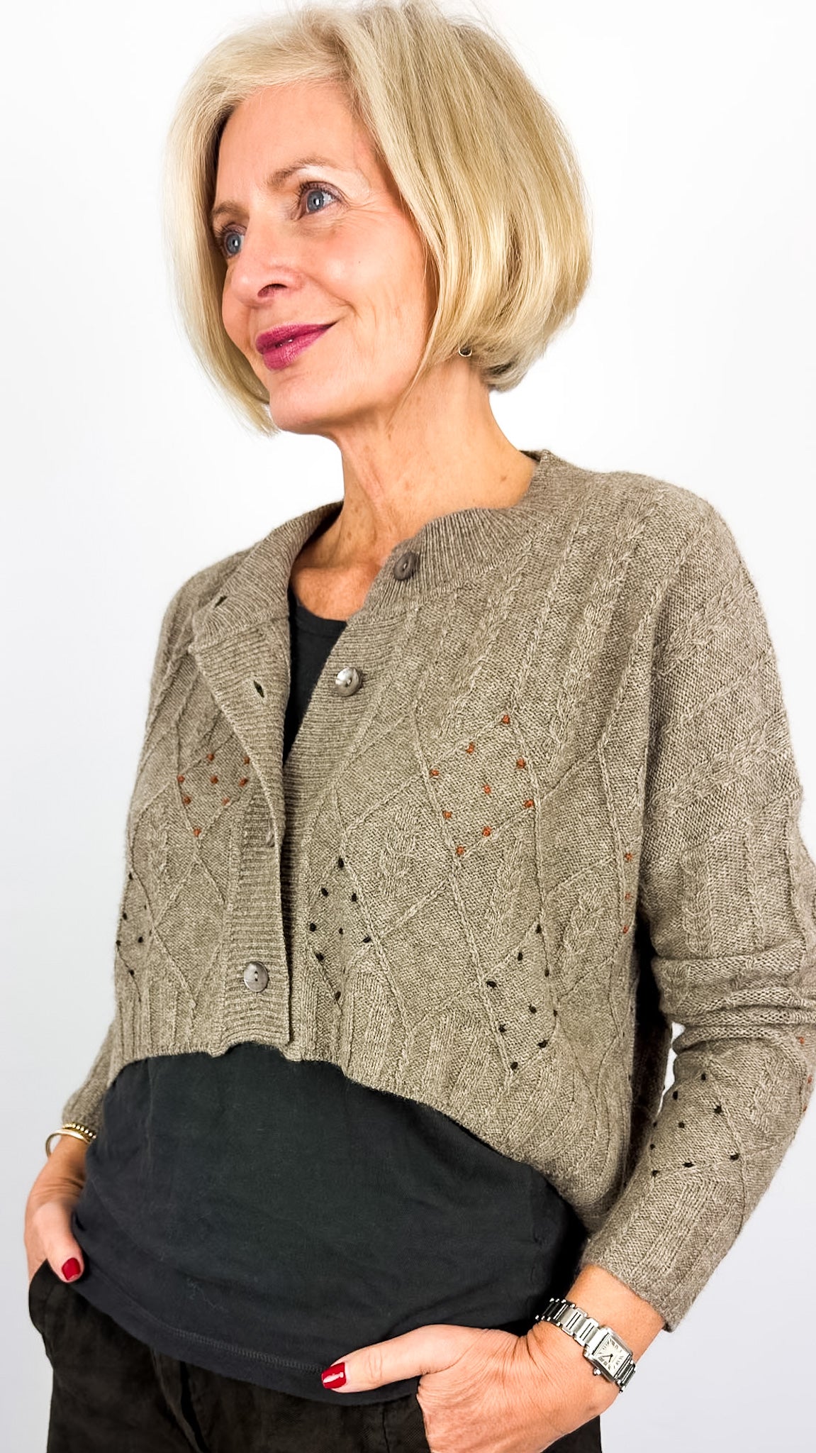 Weaves & Blends Nora Twist Cardi Yak