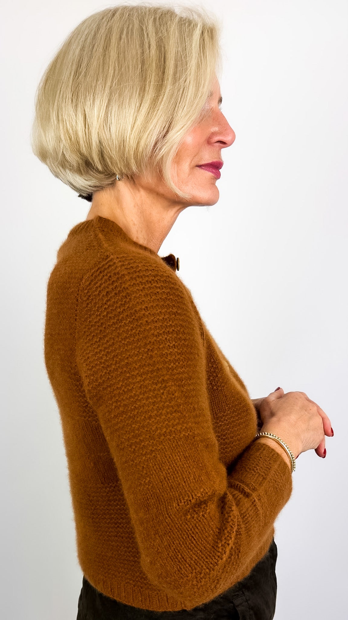 Sula Flower Cardi Caramel