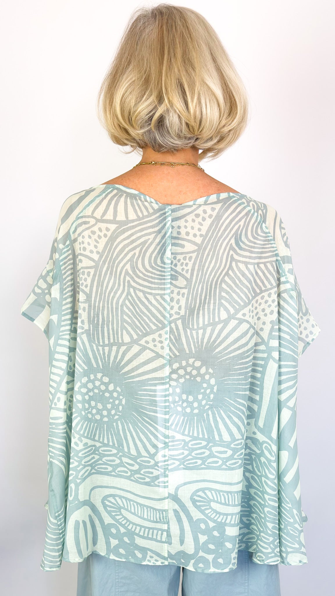 Rundholz Black Label 0505 Blouse Mint Lime Print