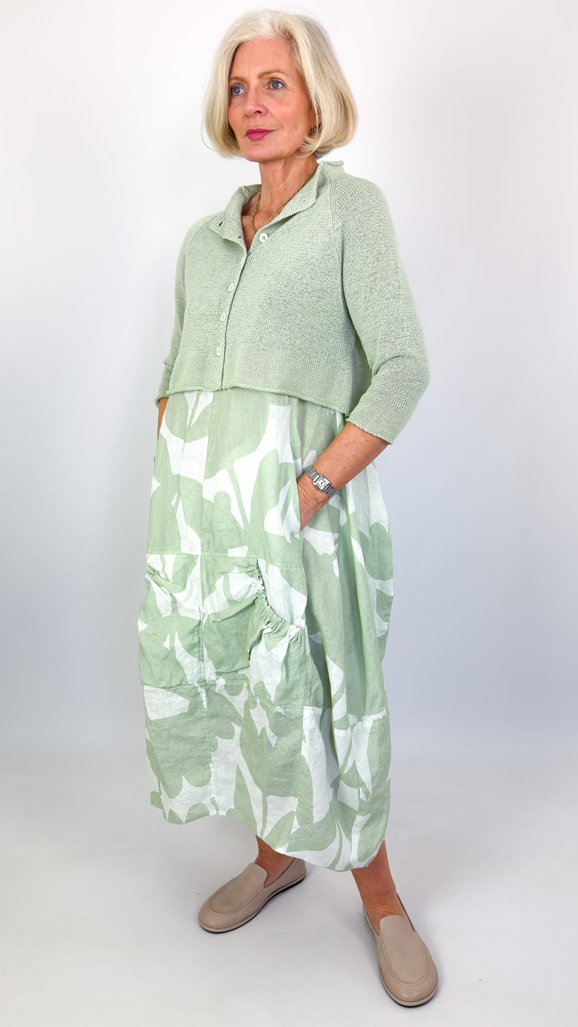 Runsholz Black Label 7107 Cardigan Lime
