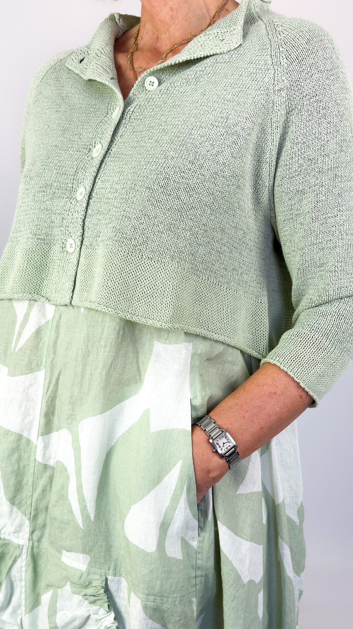 Runsholz Black Label 7107 Cardigan Lime