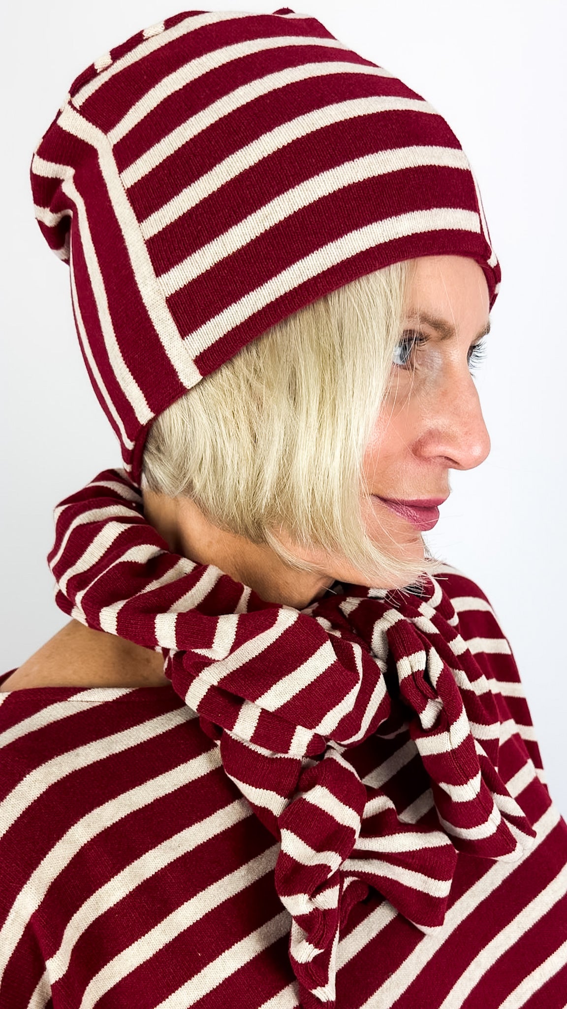 Mama b Frou Scarf Scuro Stripe