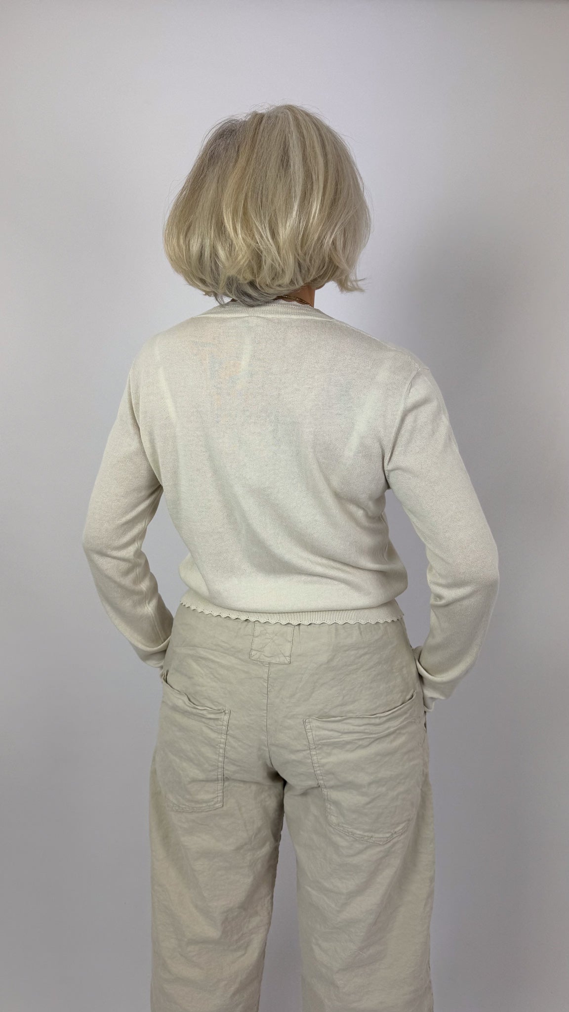 MJ Watson 646 Cardigan Natural