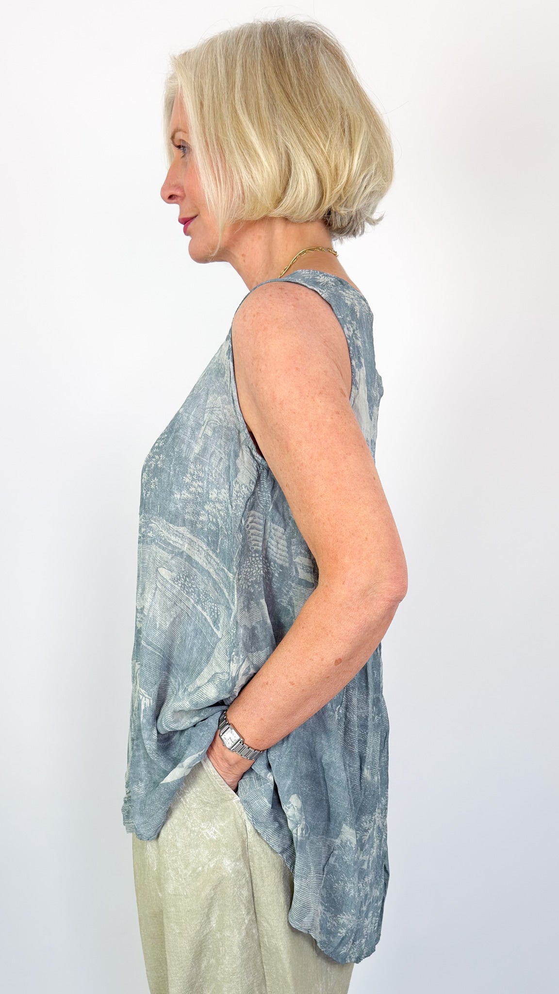 Rundholz Dip 0803 Top Seaweed Print