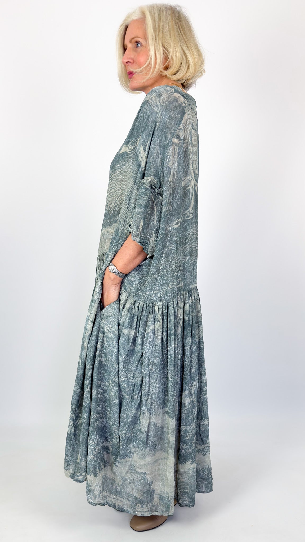 Rundholz Dip 0905 Dress Seaweed Print