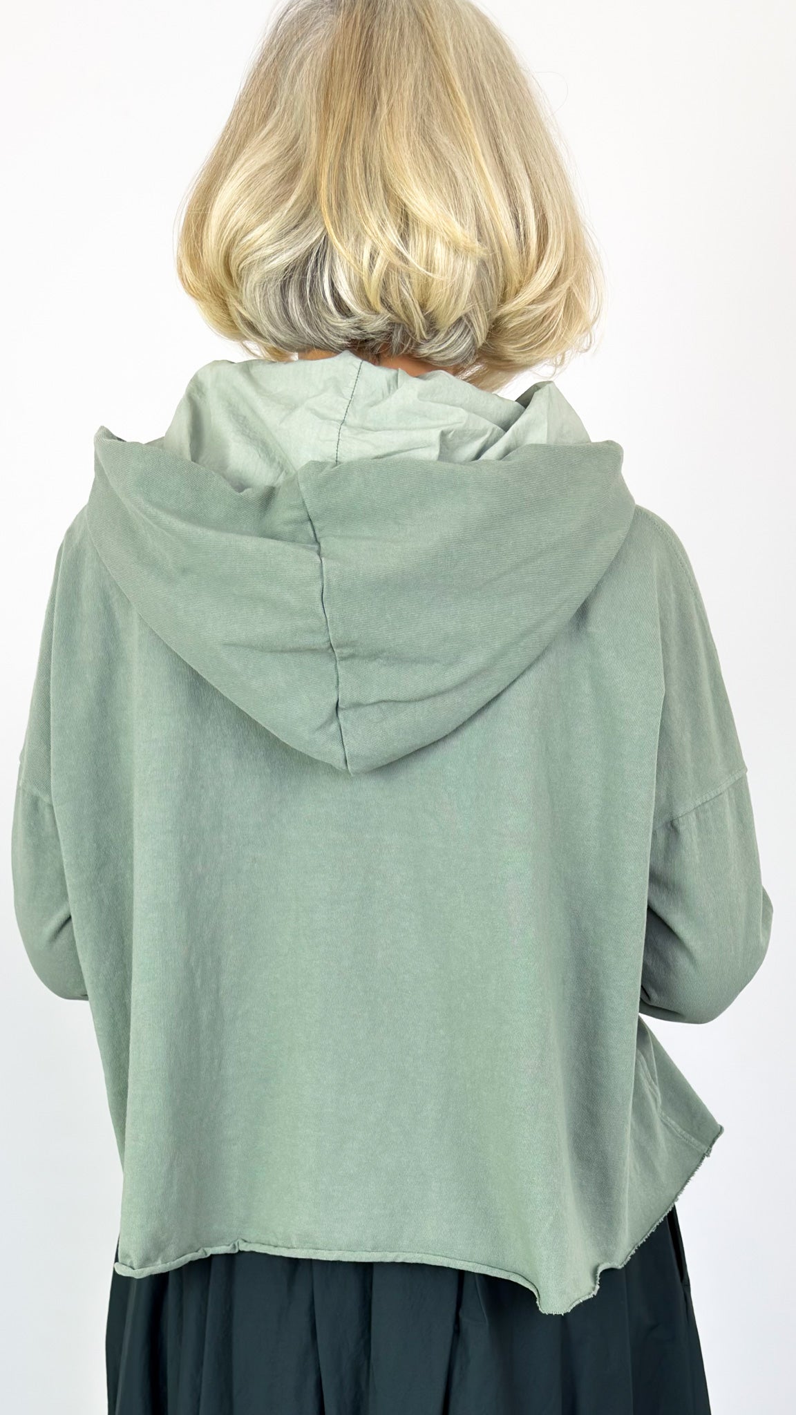 Album Di Famiglia 40_205 Hoodie Jumper Sage
