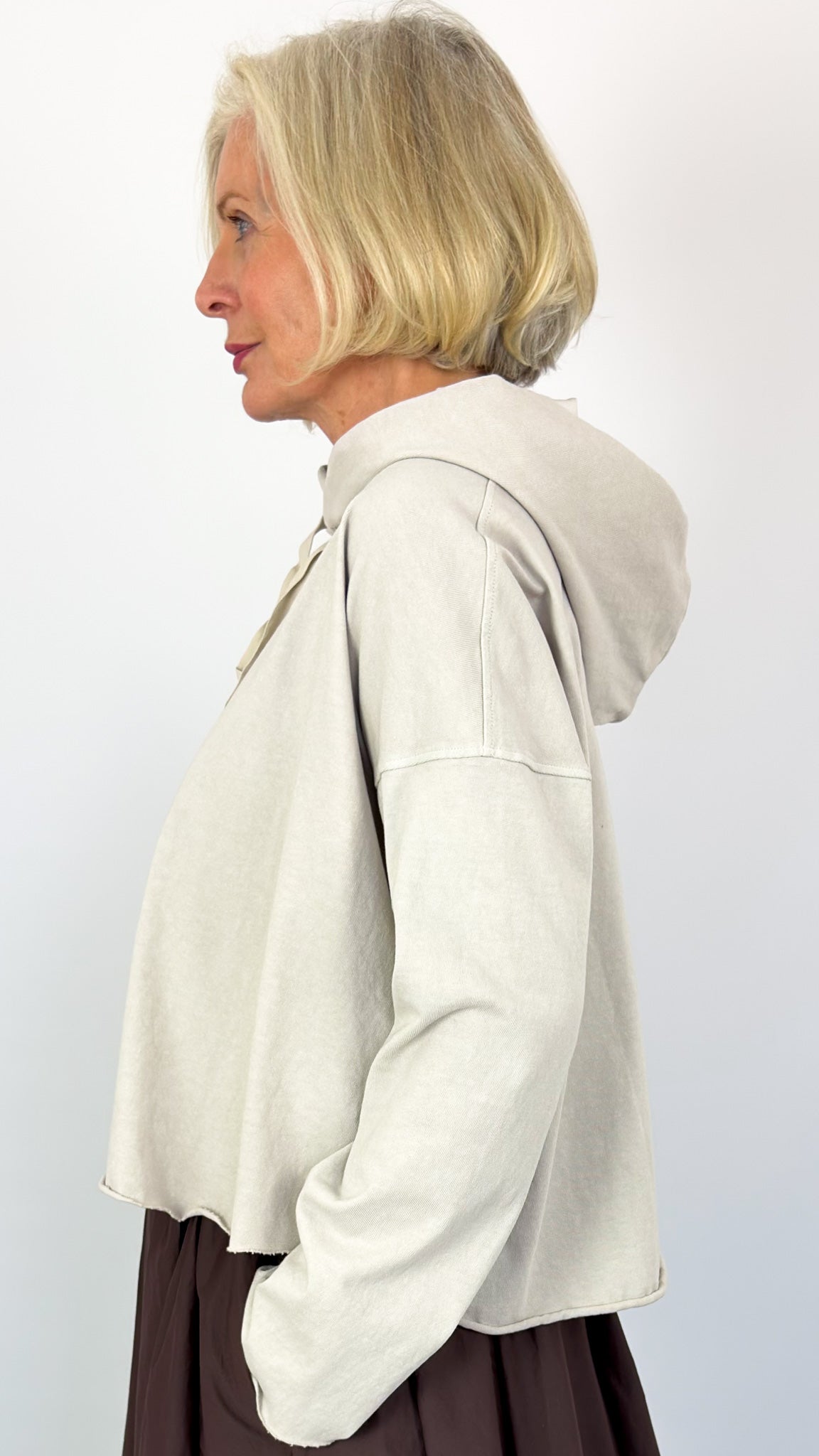 Album Di Famiglia 40_205 Hoodie Jumper Pebble