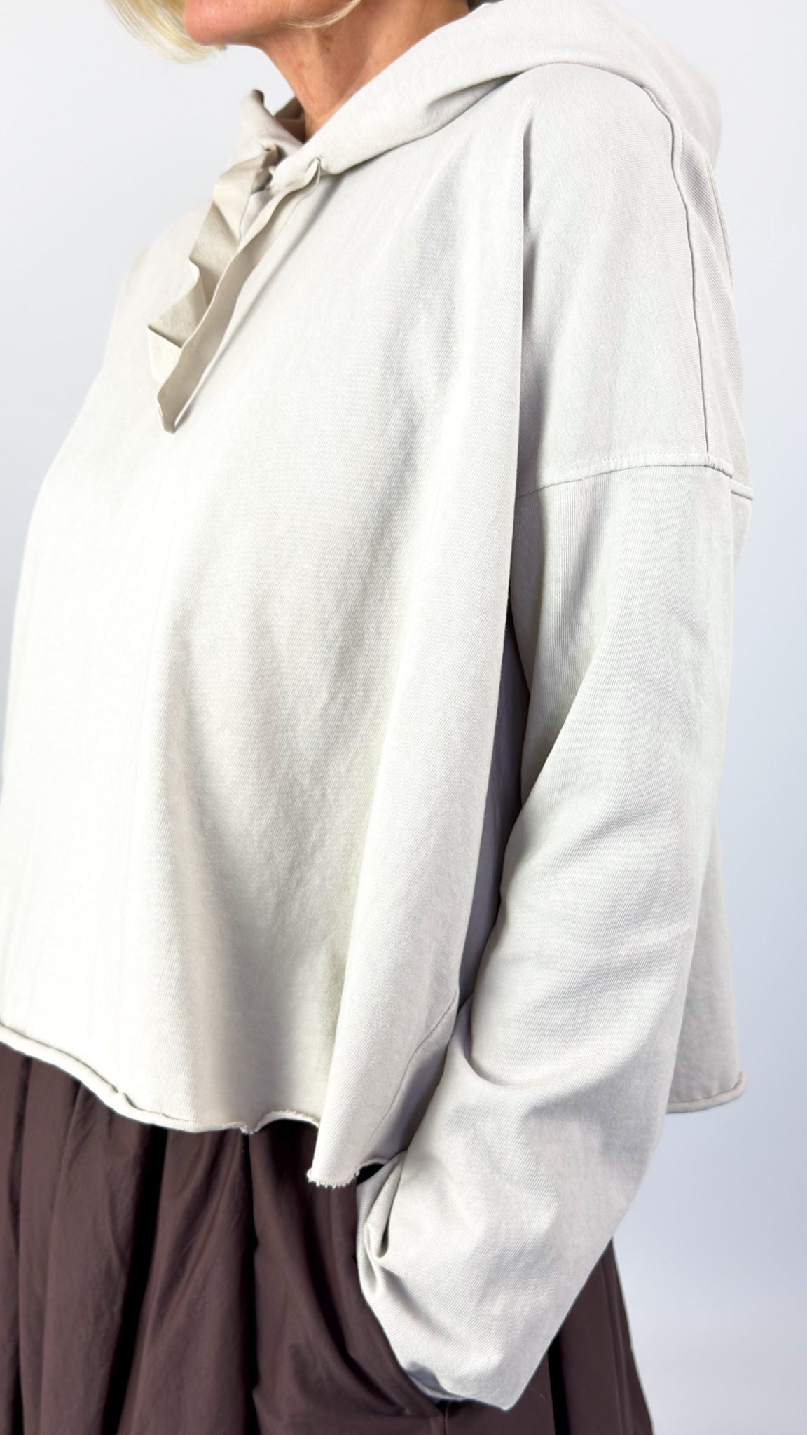 Album Di Famiglia 40_205 Hoodie Jumper Pebble