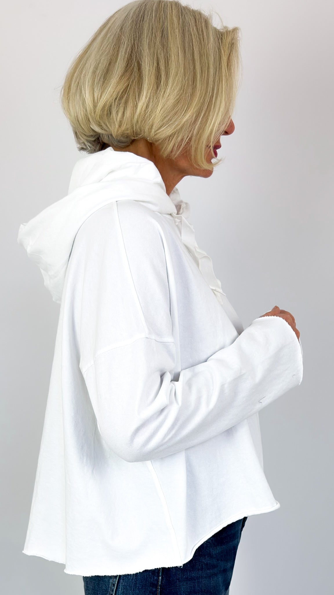 Album Di Famiglia 40_205 Hoodie Jumper White