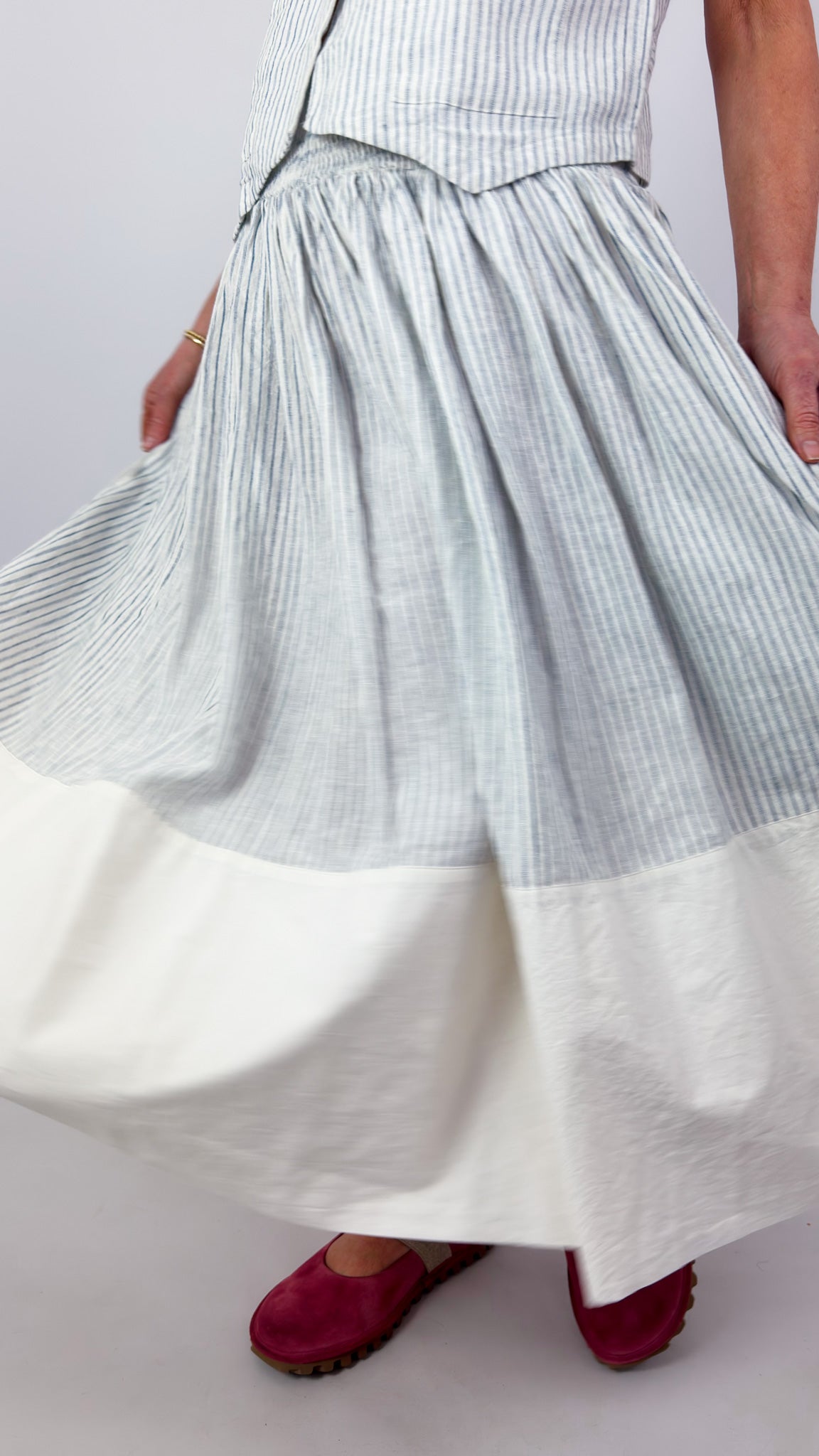 Ewa i Walla Joann Skirt Striped