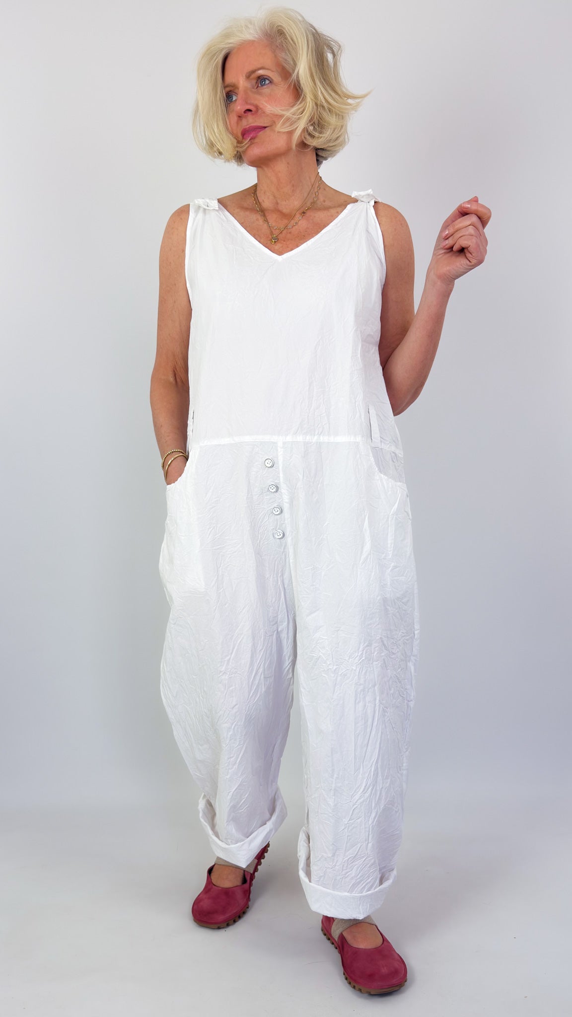 Ewa i Walla Carly Jumpsuit White