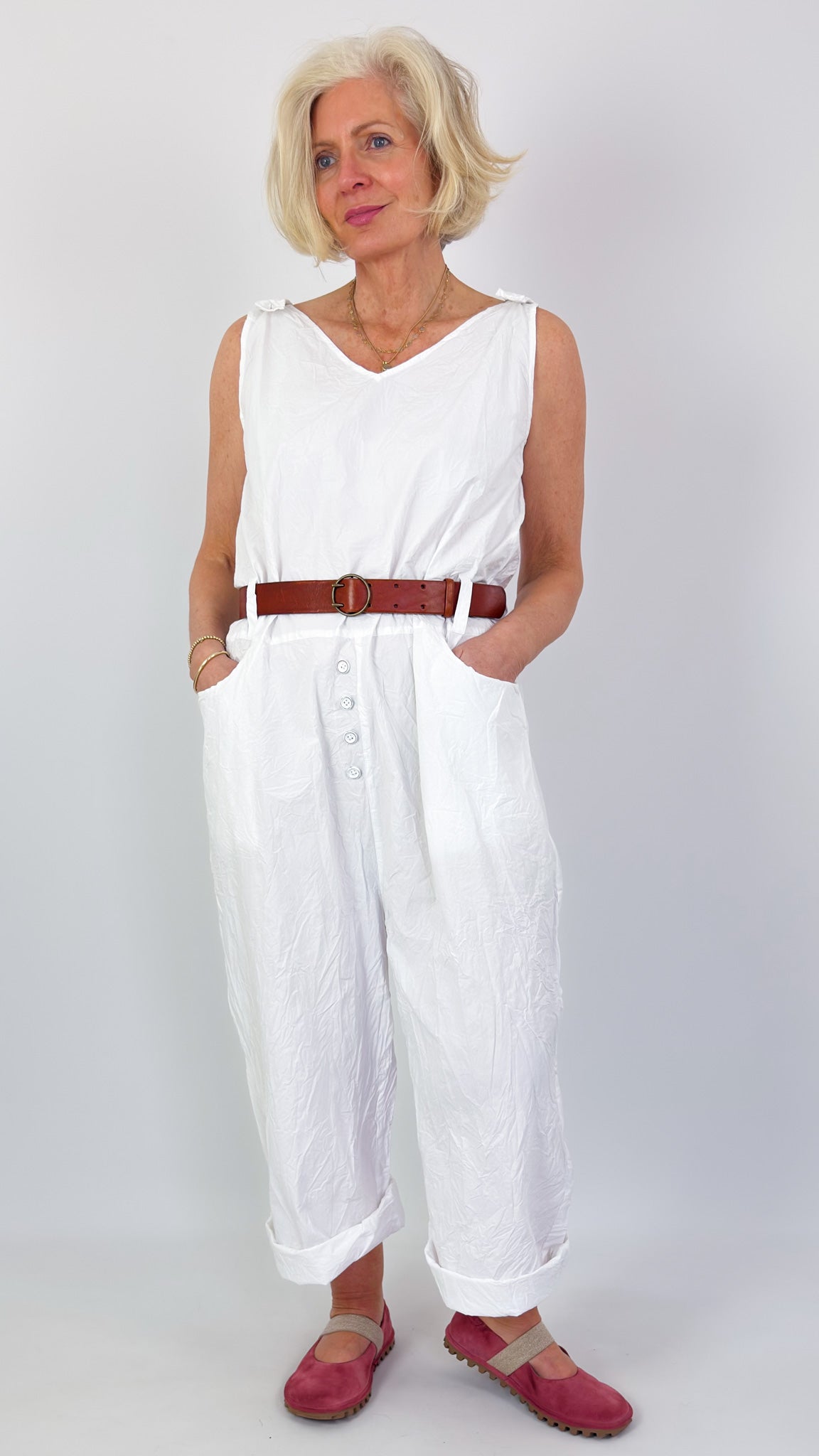 Ewa i Walla Carly Jumpsuit White