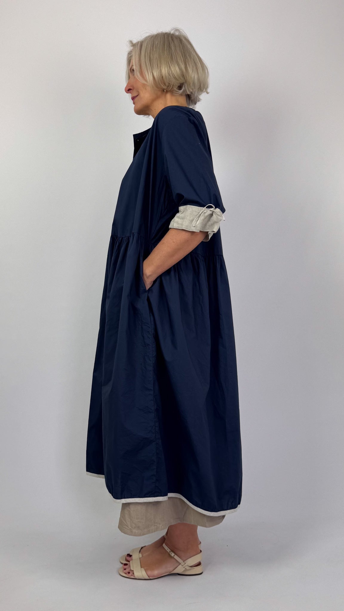 Barbara Lang TRAV XXIV Dress Navy