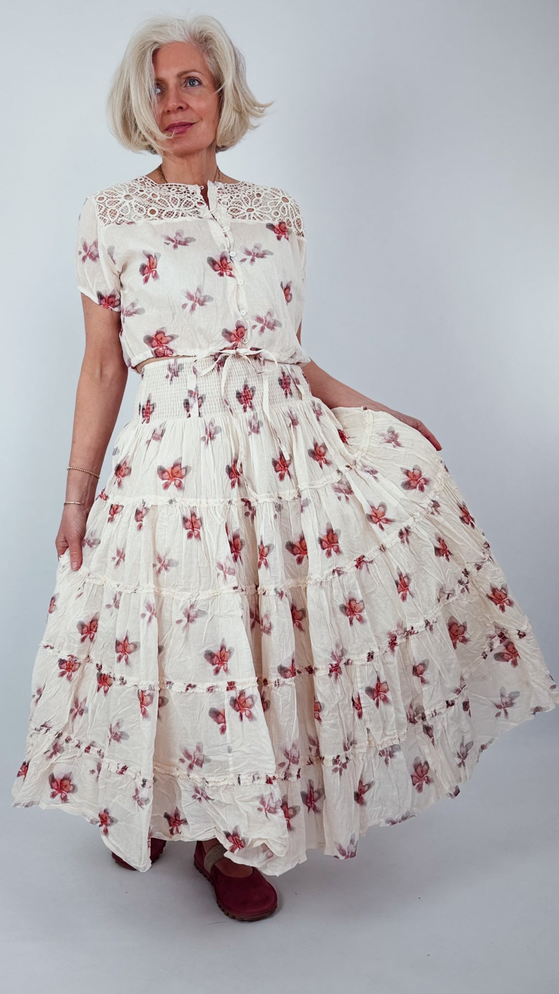 Ewa i Walla Lula Blouse Flower