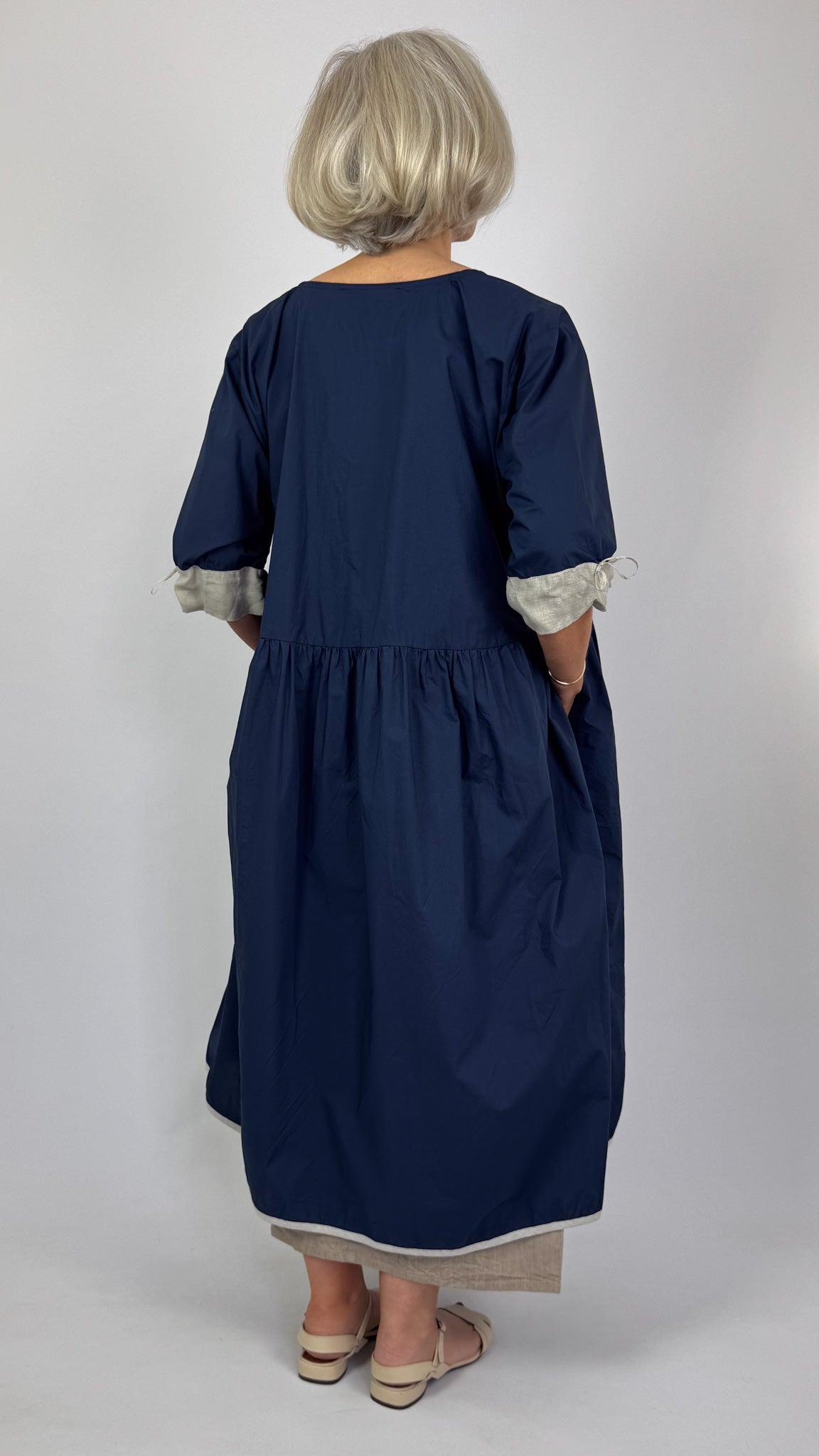 Barbara Lang TRAV XXIV Dress Navy