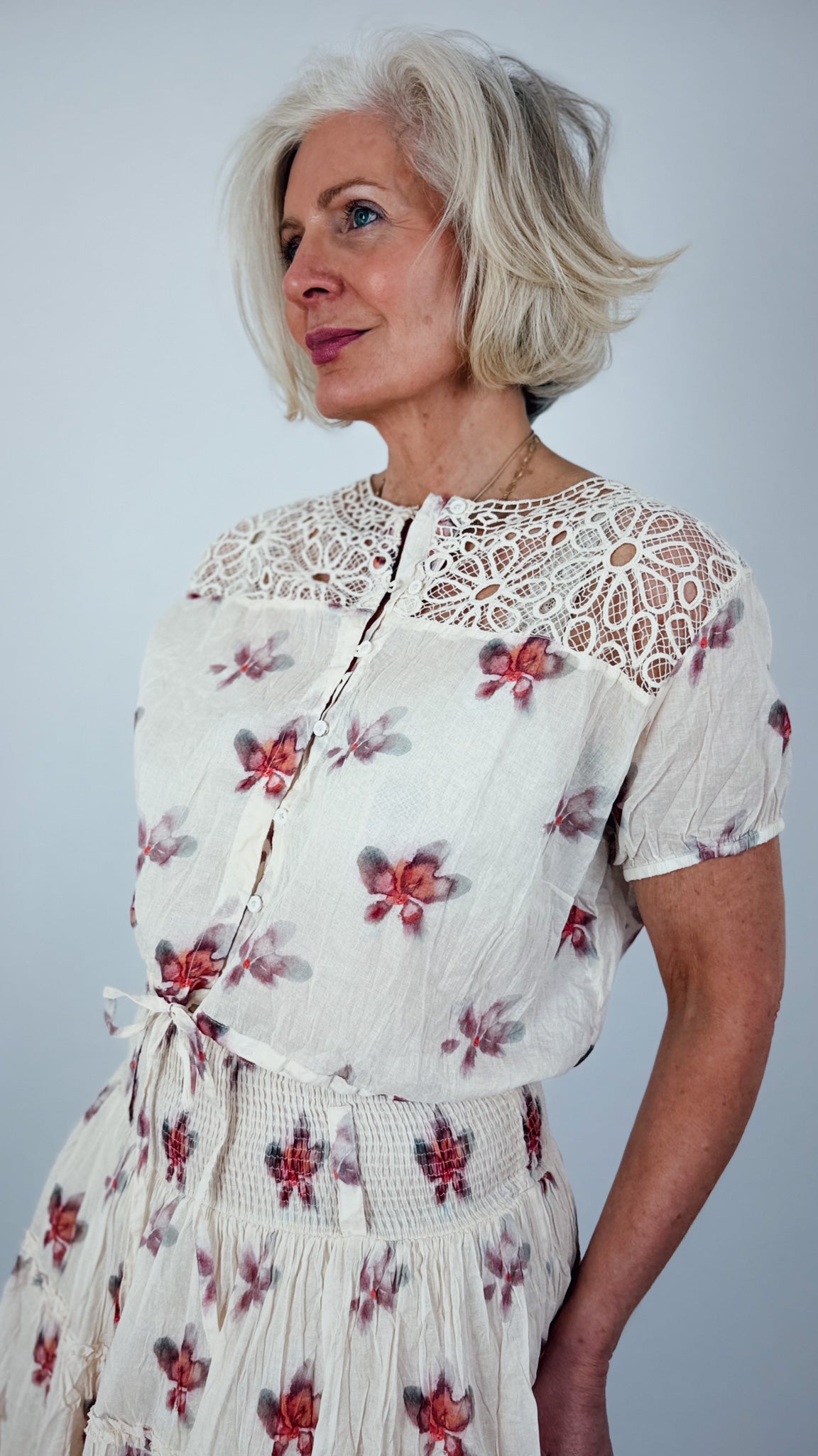 Ewa i Walla Lula Blouse Flower