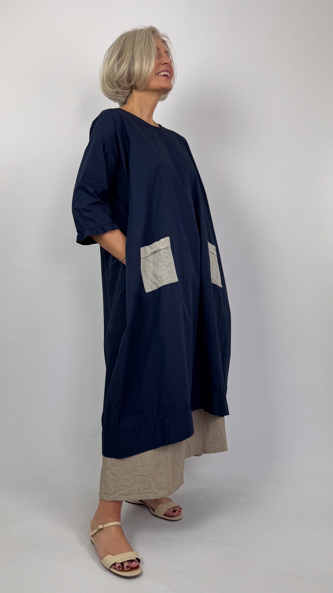Barbara Lang TRAV XXV Dress Navy