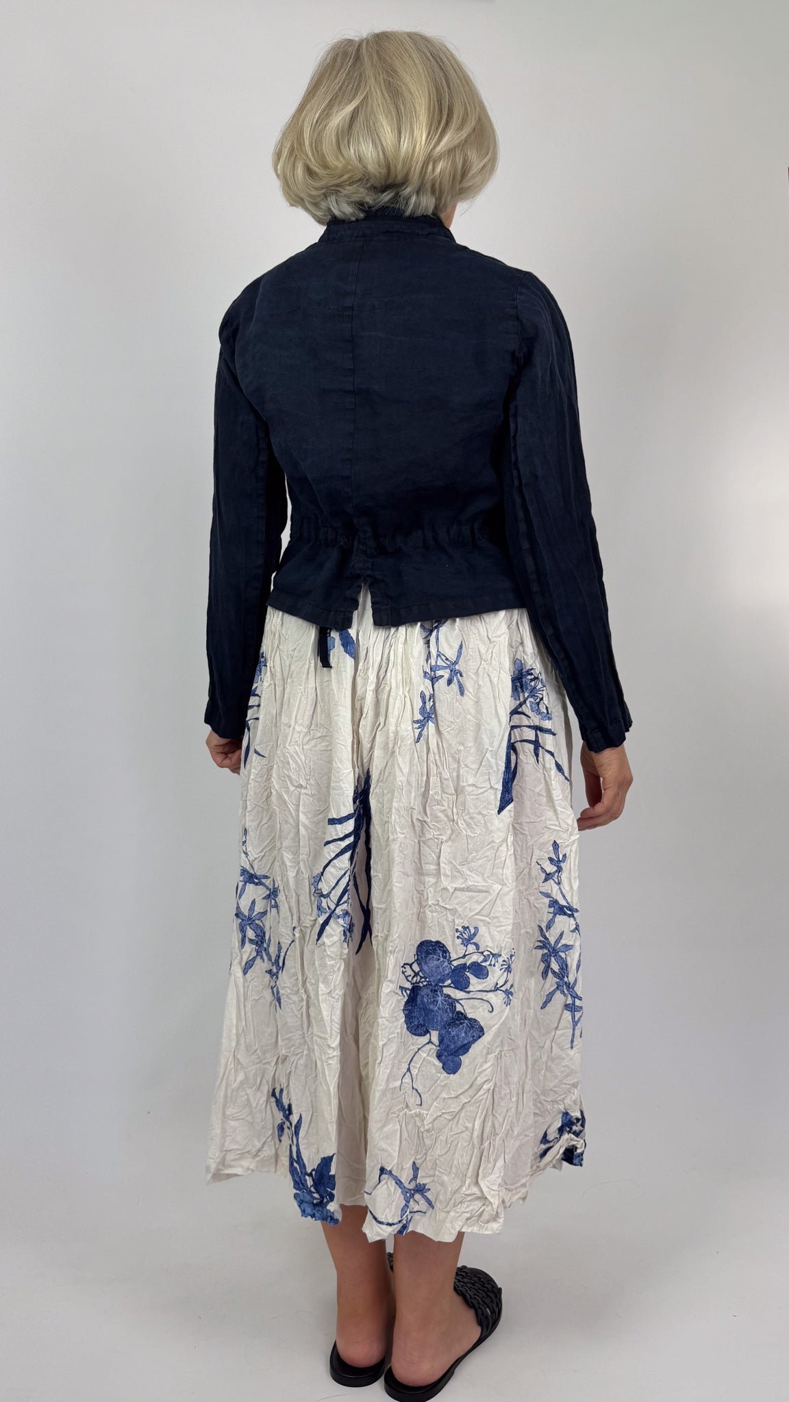 Pas De Calais 7455 Flower Skirt Ivory