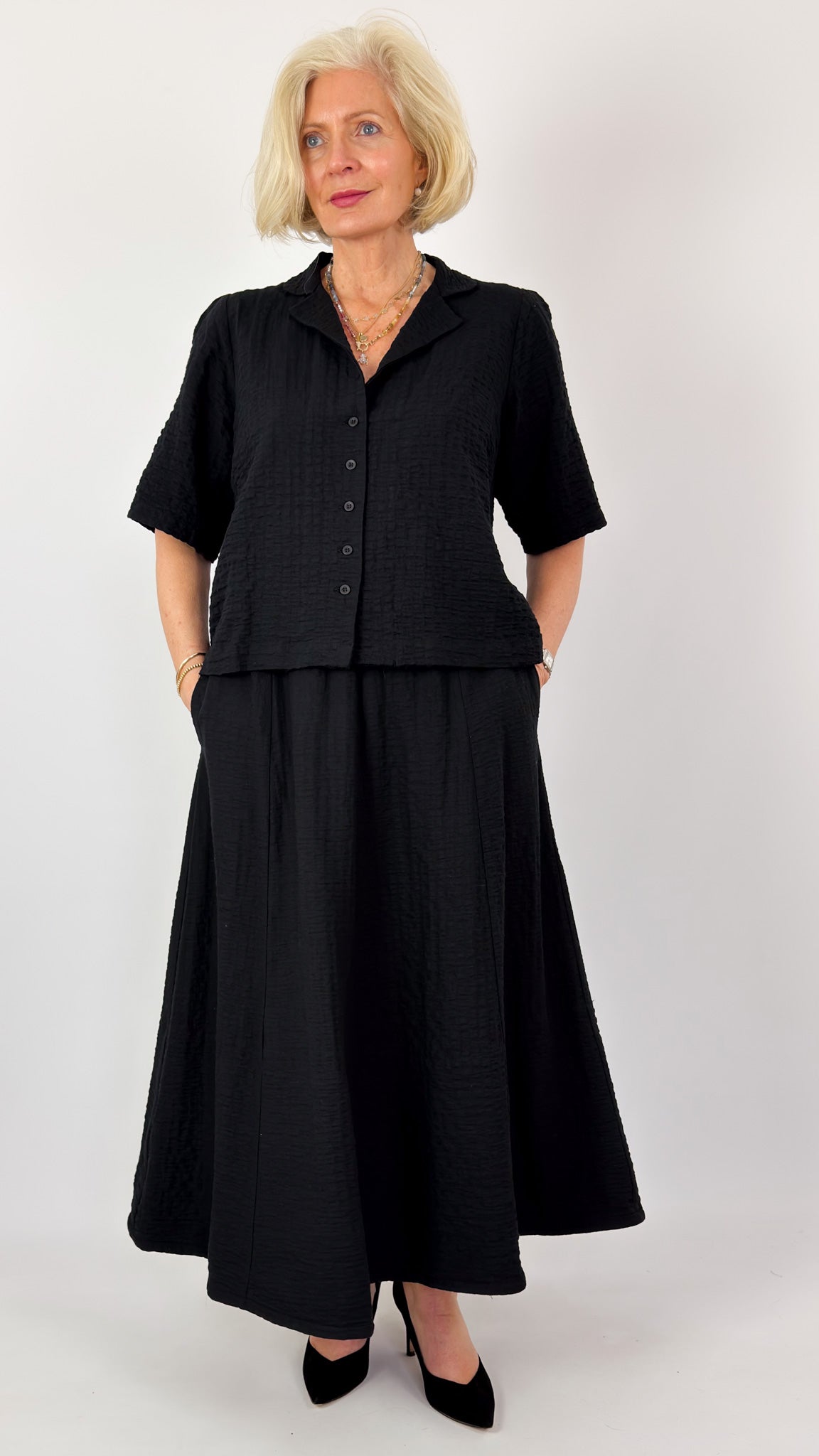 Les Filles d'Ailleurs 855 Blouse Black