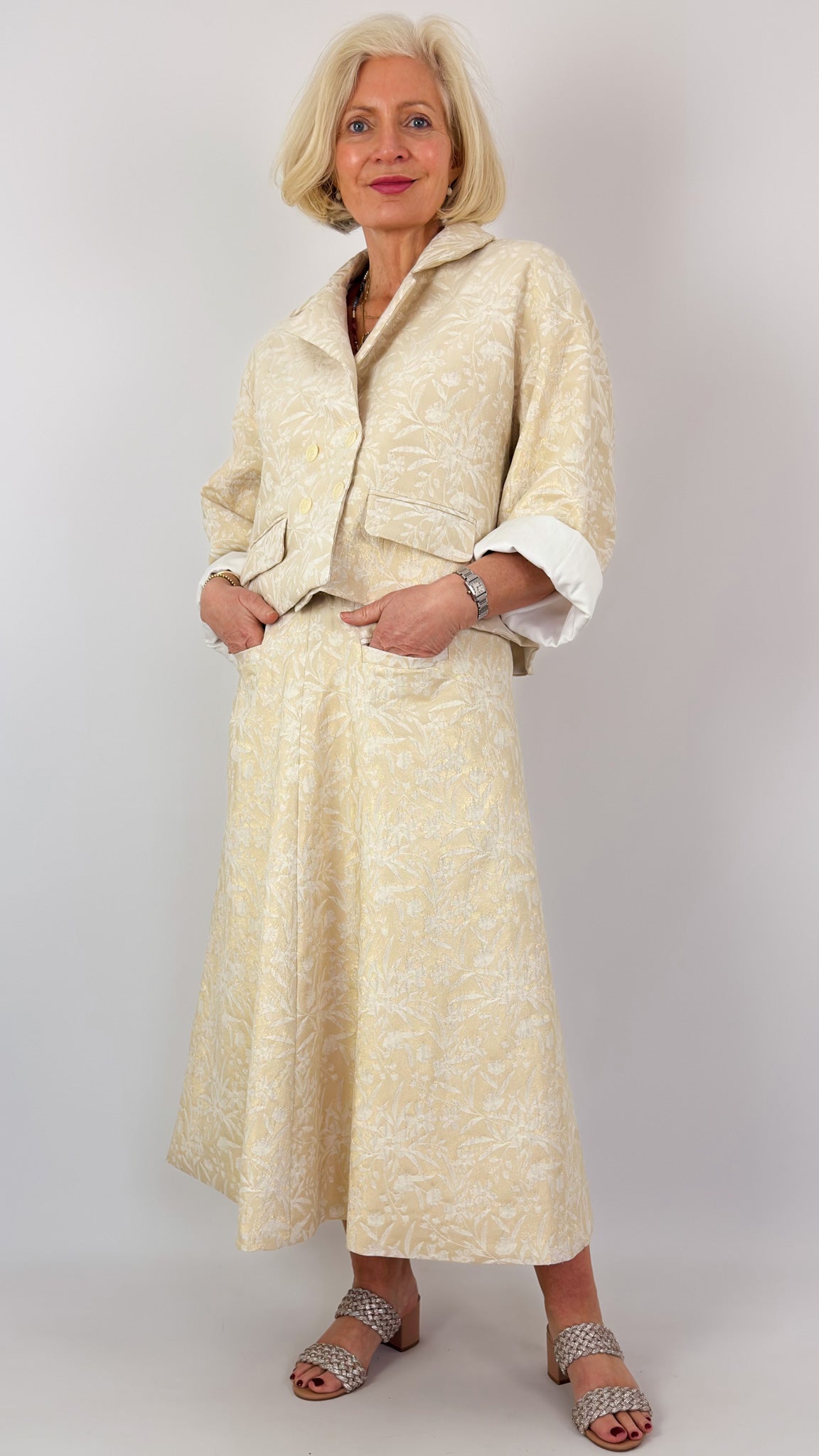 Les Filles d'Ailleurs 636 Skirt Gold