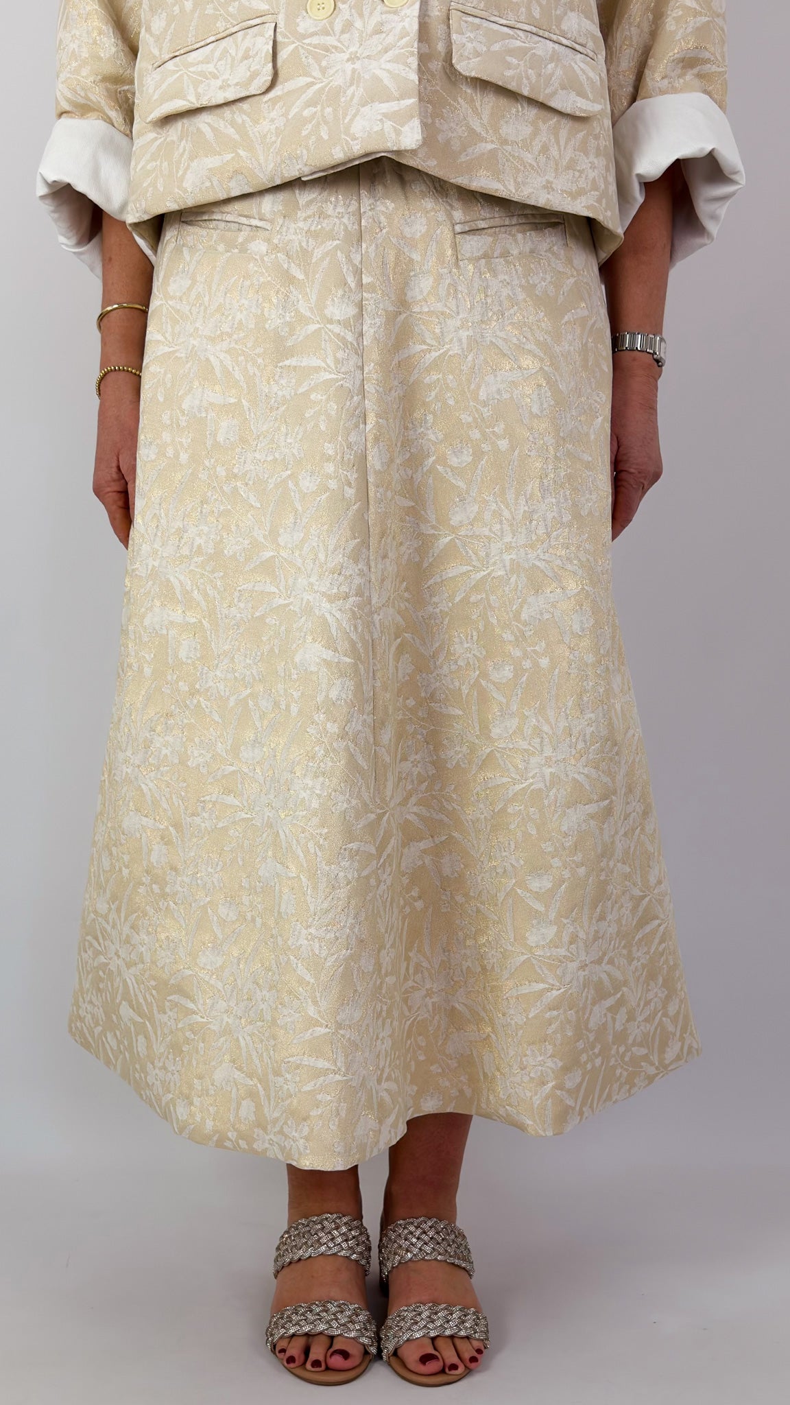 Les Filles d'Ailleurs 636 Skirt Gold