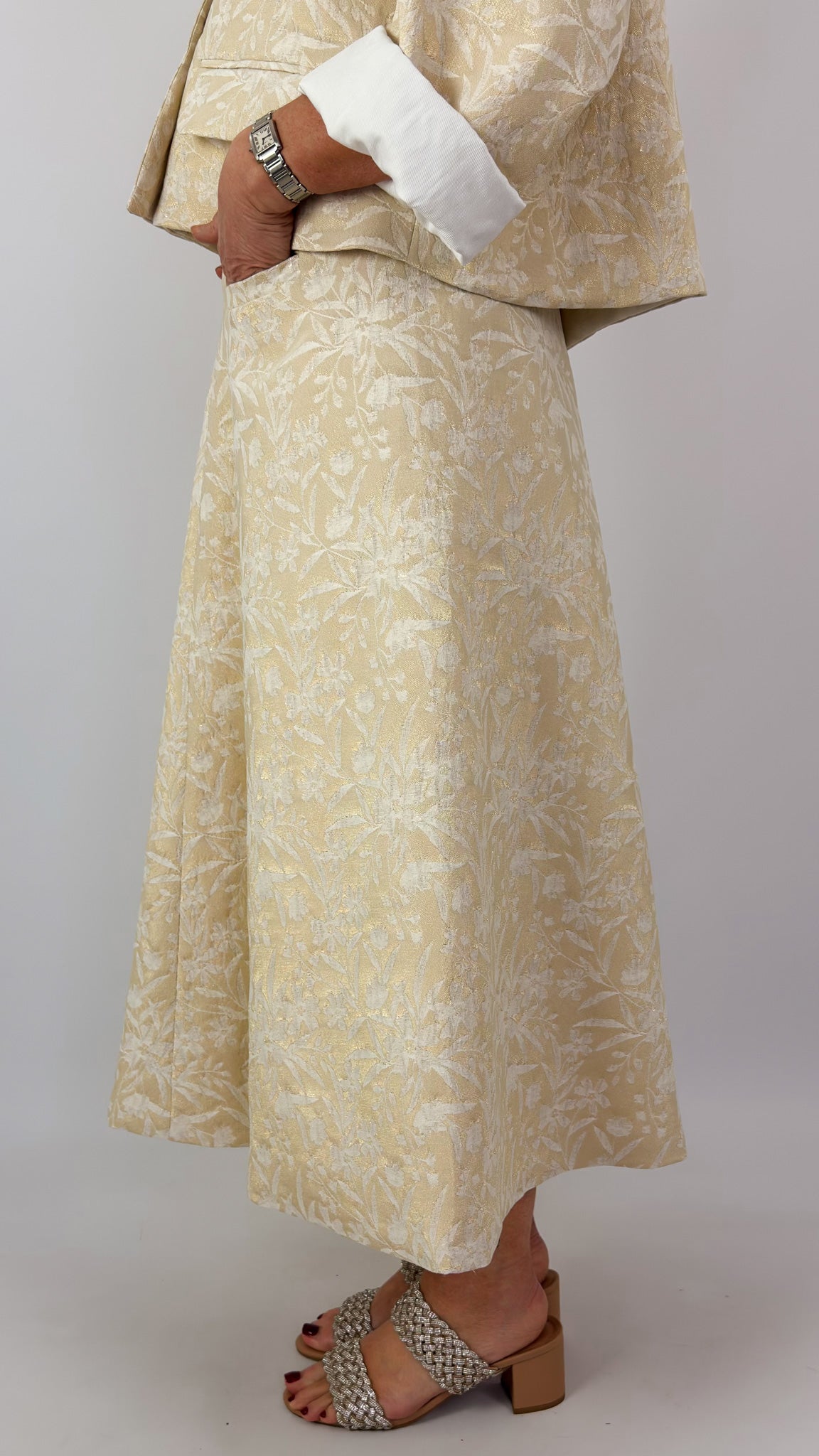 Les Filles d'Ailleurs 636 Skirt Gold