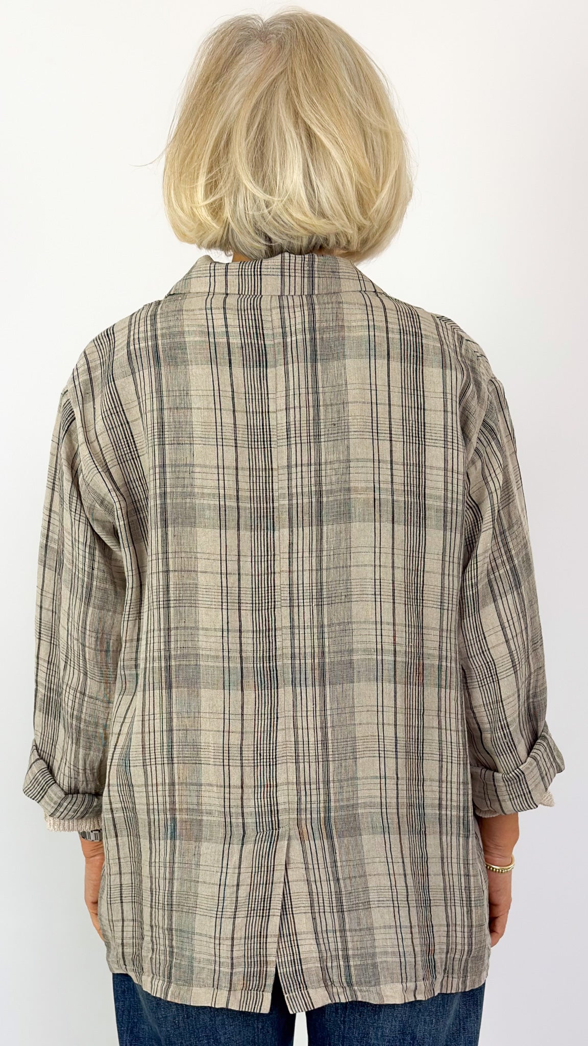 Ichi 923 Check Jacket Natural