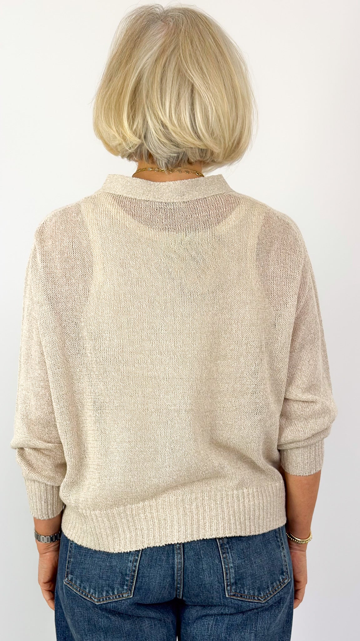 Ichi Antiquities 961 Cardigan Natural