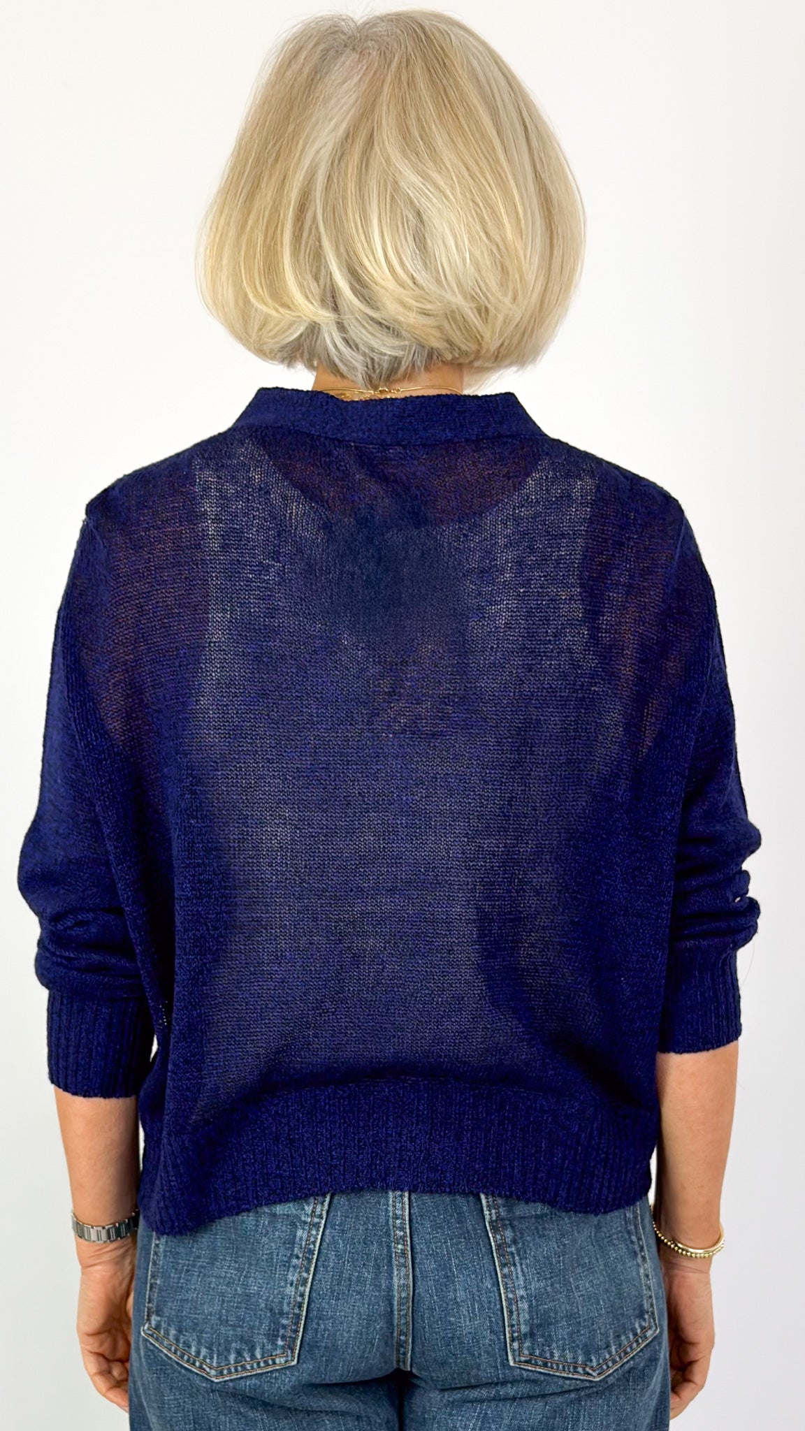 Ichi Antiquities 961 Cardigan Navy