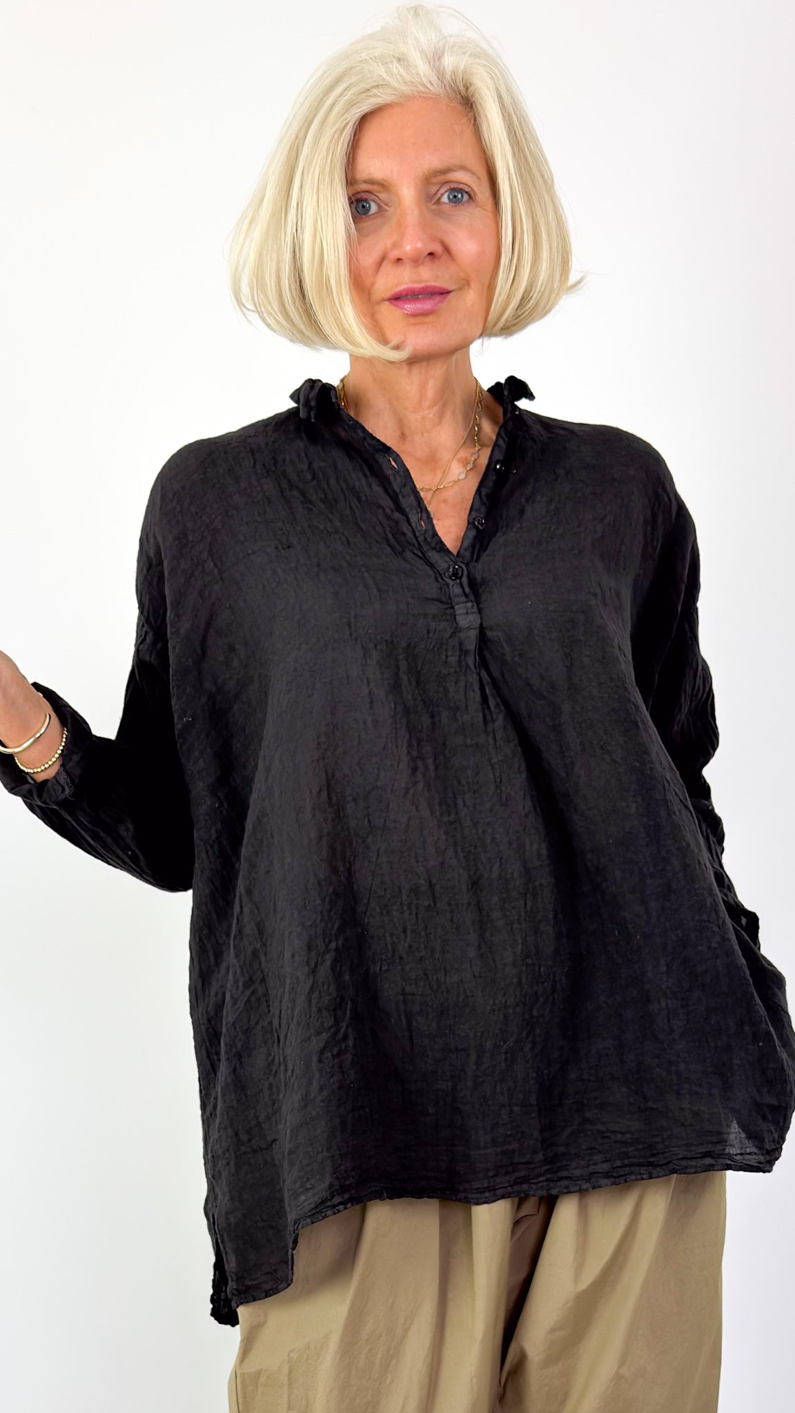 Manuelle Guibal 7082 Natsu Blouse Onyx