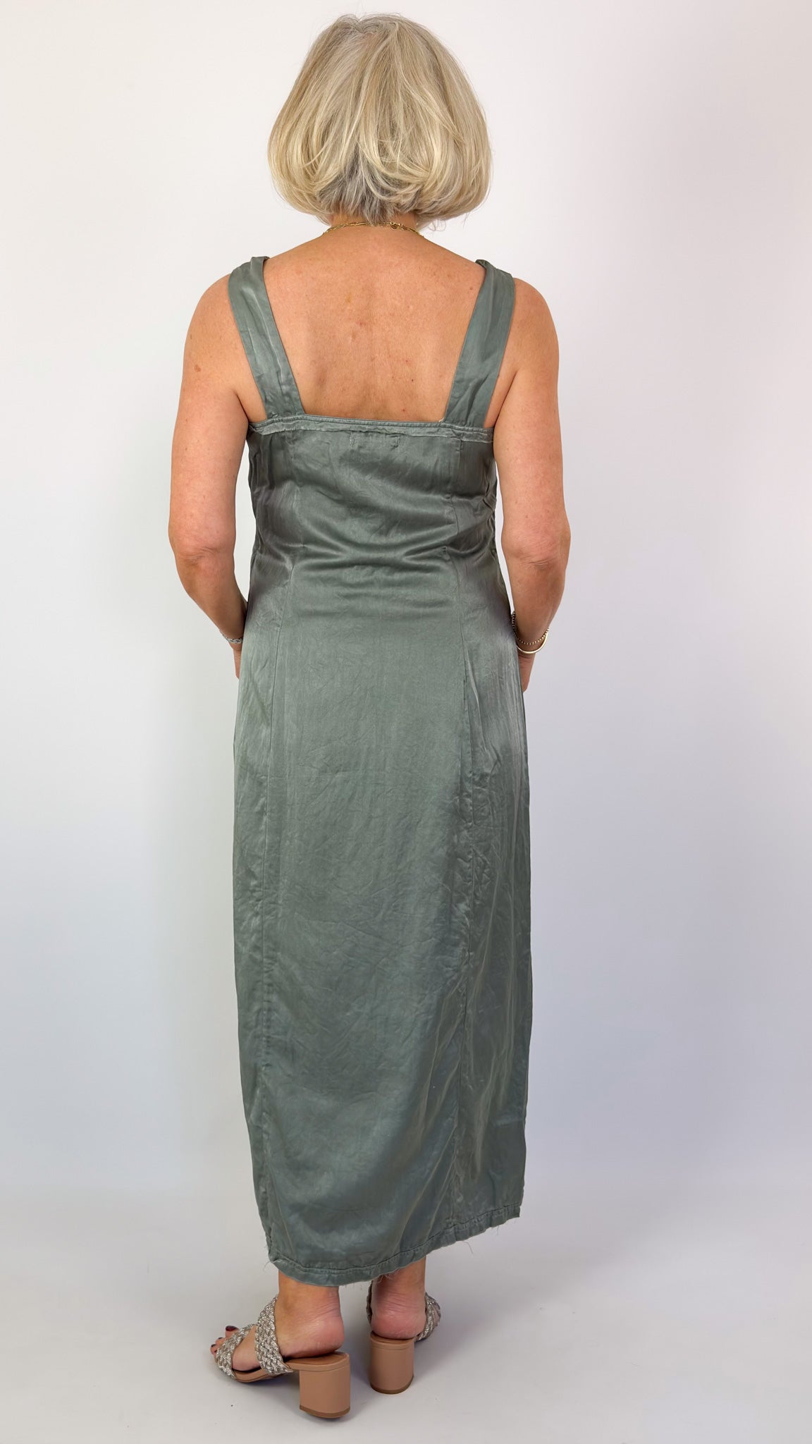 Sula Wide Strap Dress Shadow