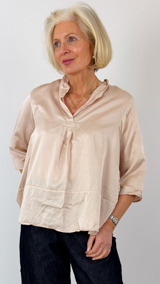 Sula Sunny Shirt Silver Peony