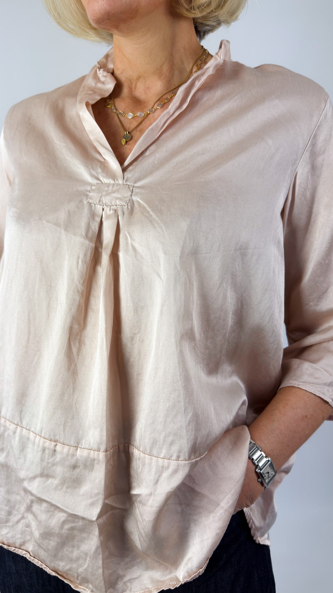 Sula Sunny Shirt Silver Peony