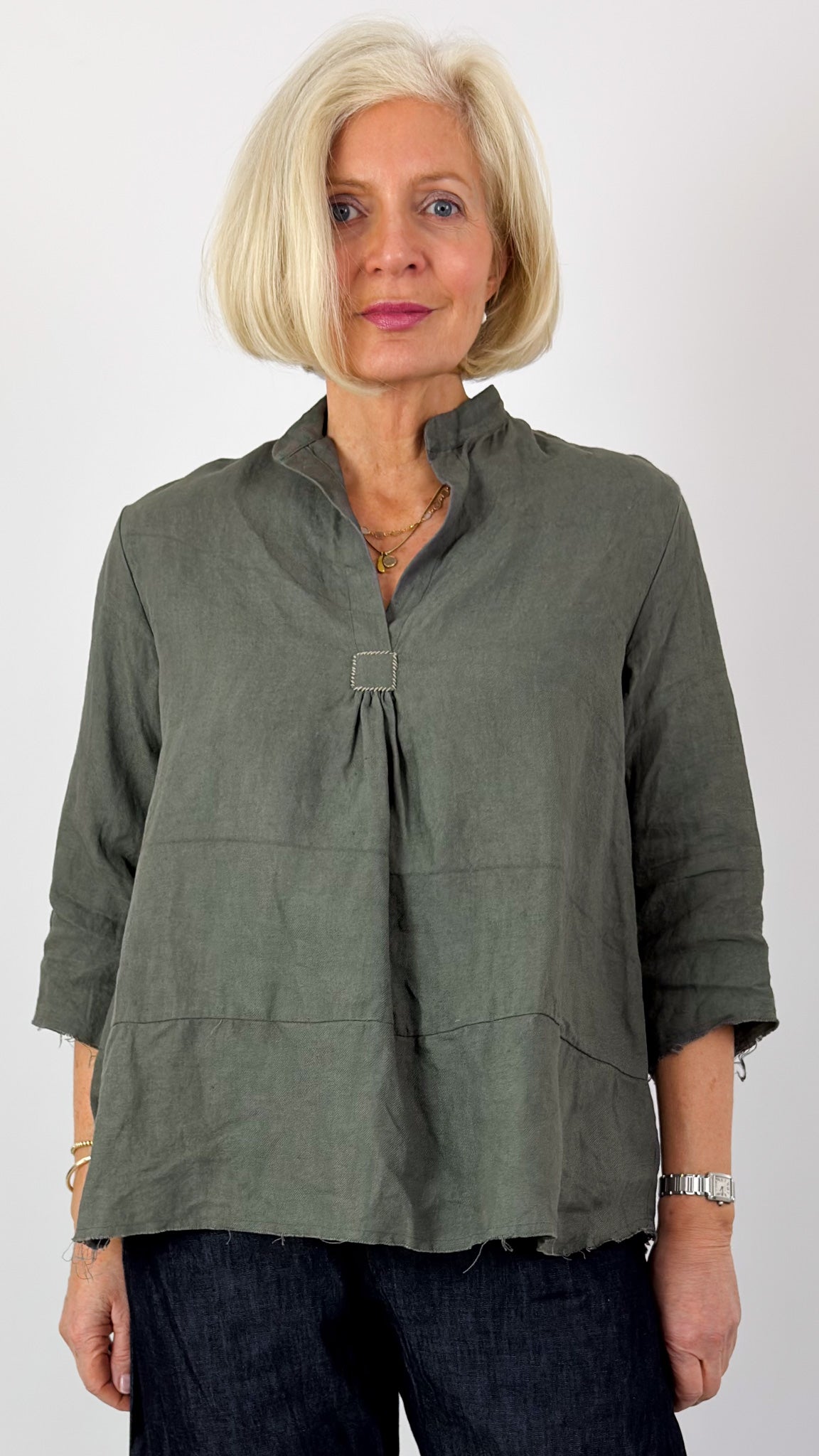 Sula Sunny Shirt Dirty Green