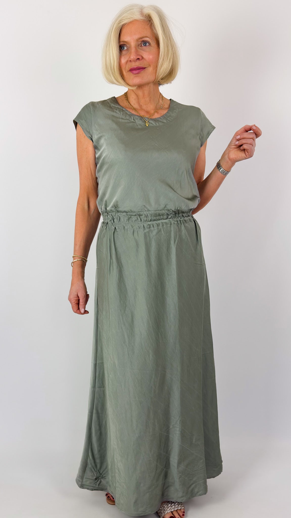 Sula Bias Cut Dress Shadow