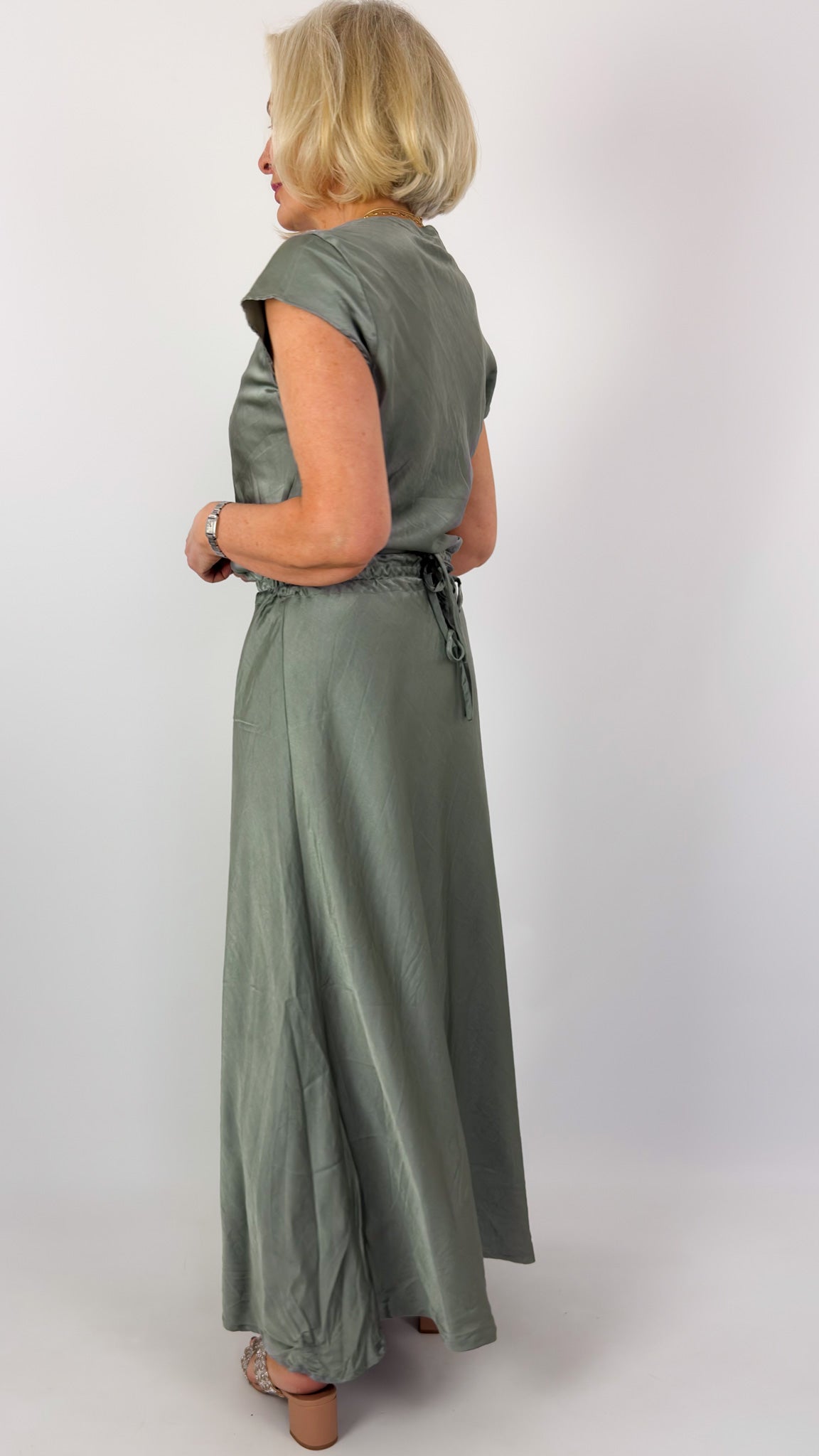 Sula Bias Cut Dress Shadow
