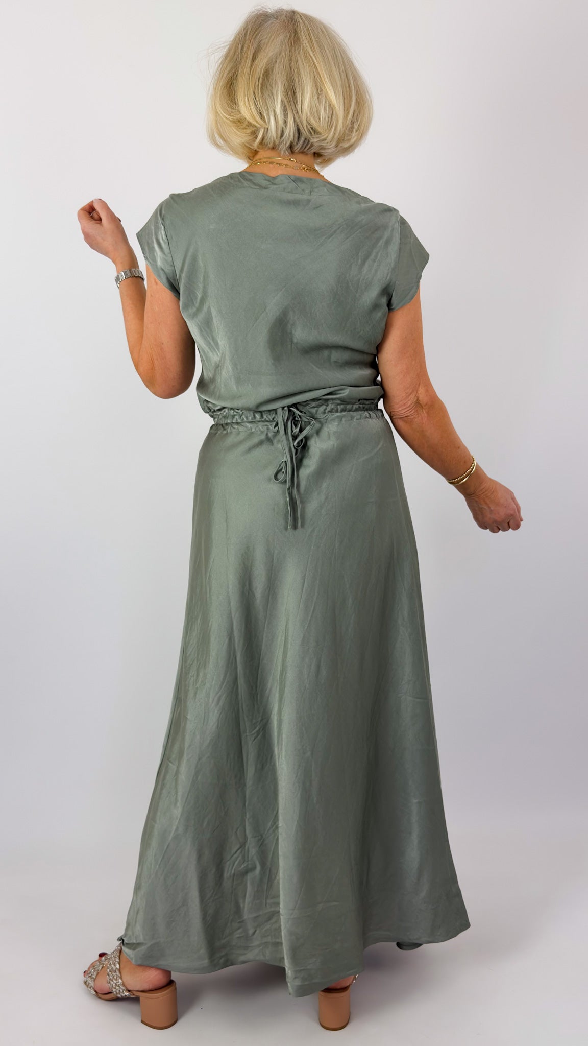 Sula Bias Cut Dress Shadow