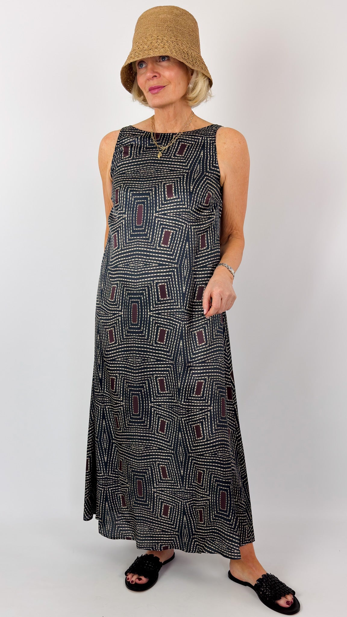 Diega Ruca Dress Marine/Prune