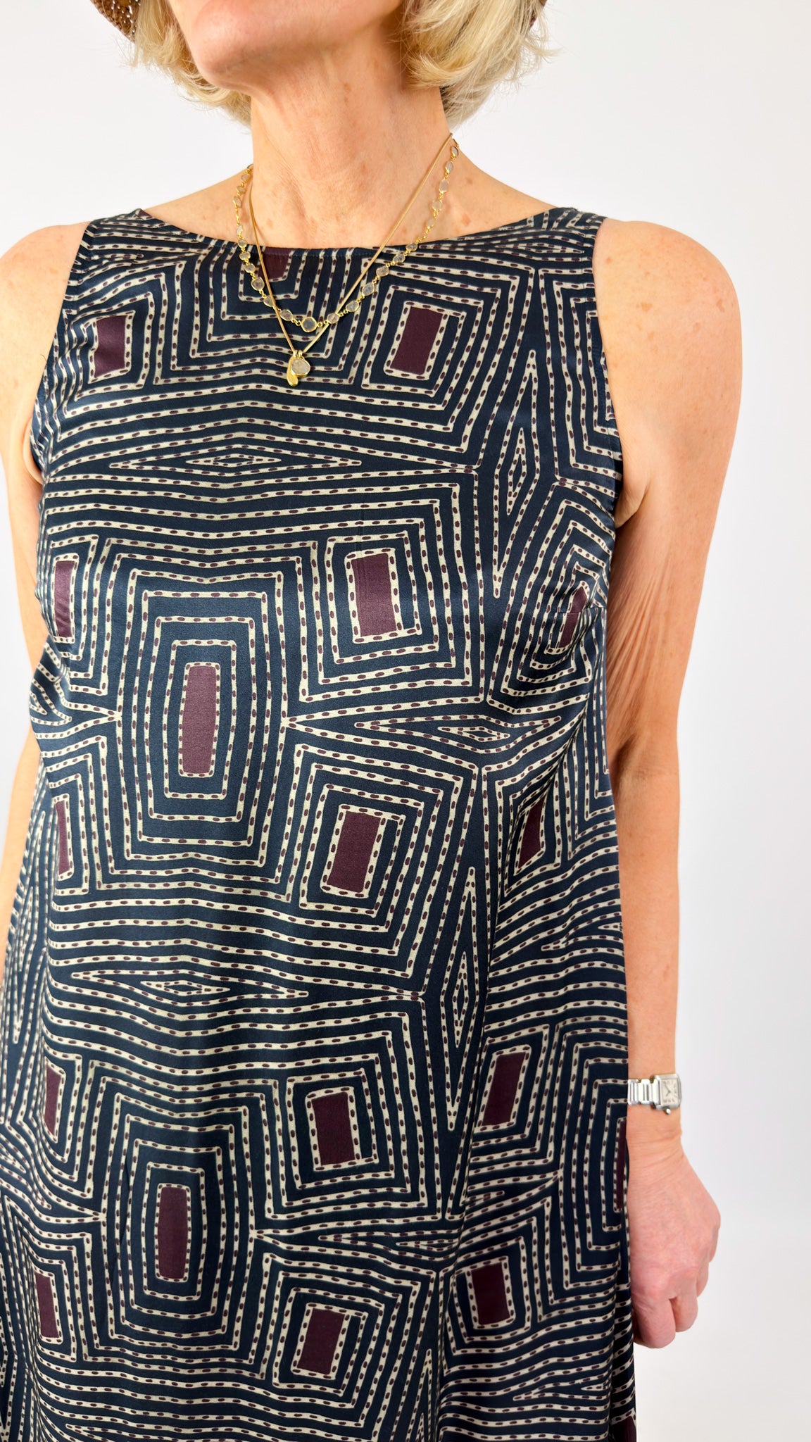 Diega Ruca Dress Marine/Prune
