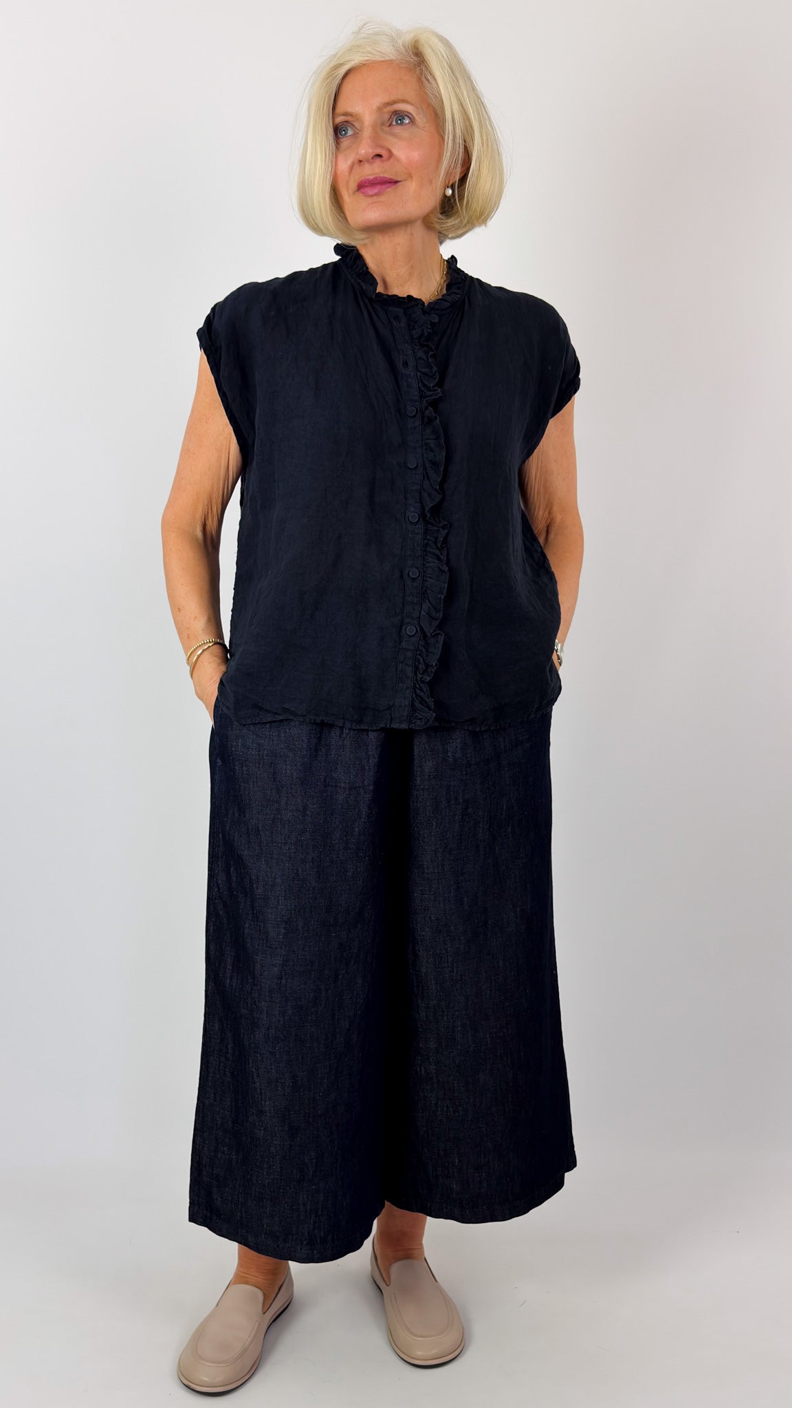 Maison de Soil 2CL Trousers Navy