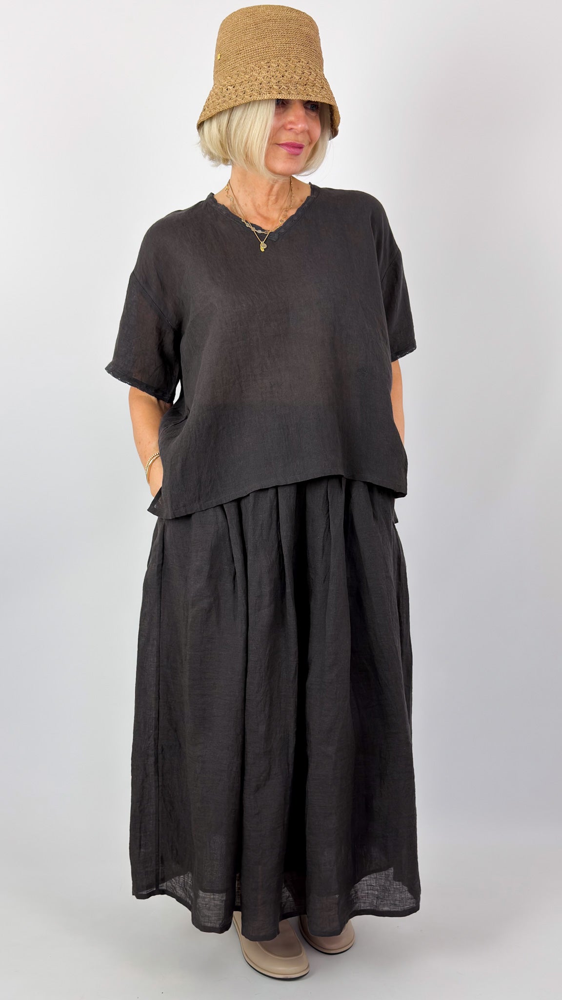 Maison de Soil 243 Blouse Off-Black