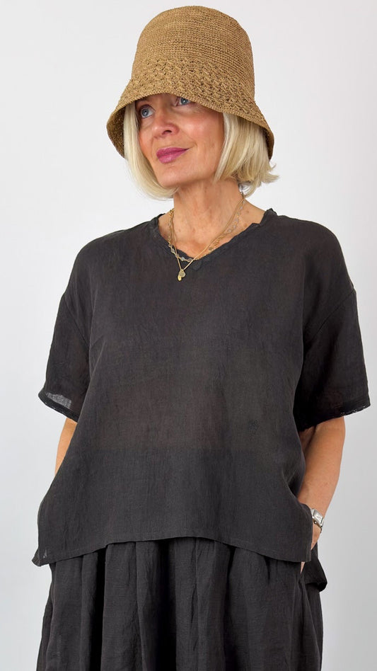 Maison de Soil 243 Blouse Off-Black