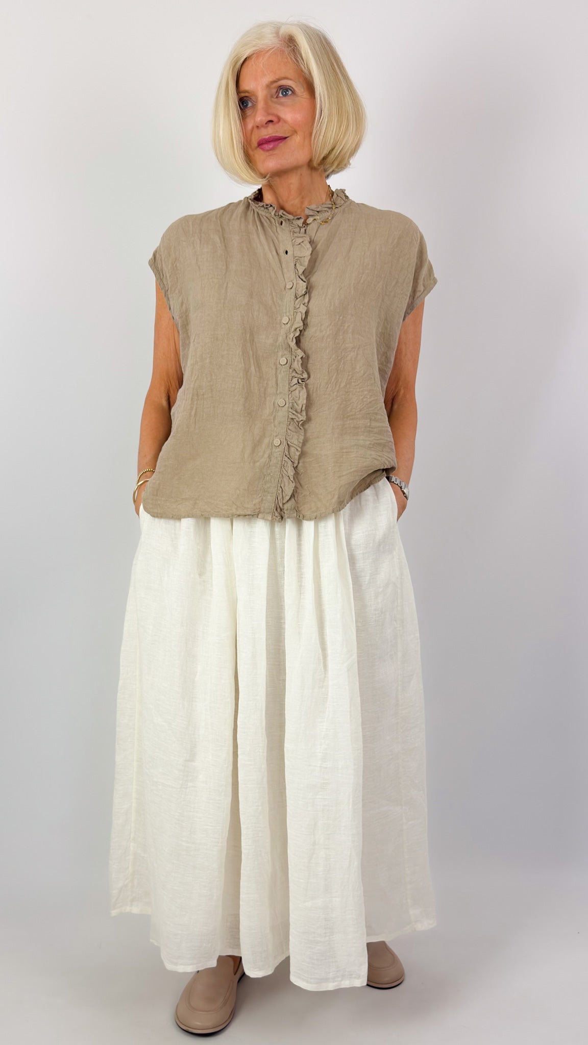Maison de Soil 273 Skirt White