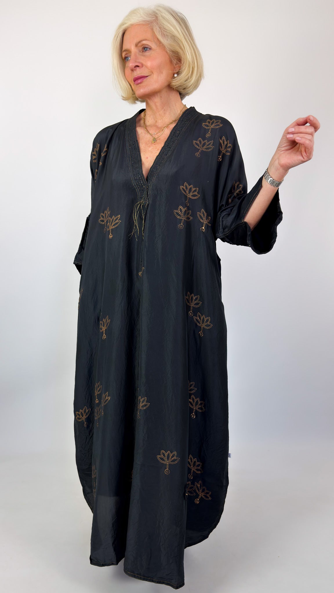 Agencies TurQuoise Aura Serena Dress Black