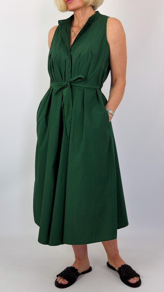 Humility Luna Dress Green